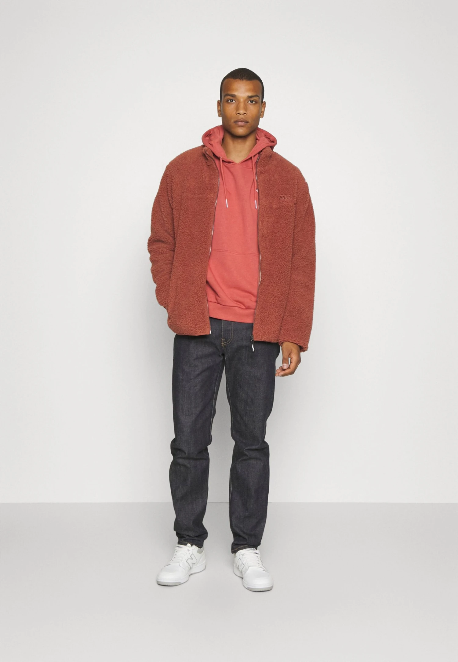 Fila Braunlage Jacket Unisex - Forro Polar - Marsala - Imagen 2