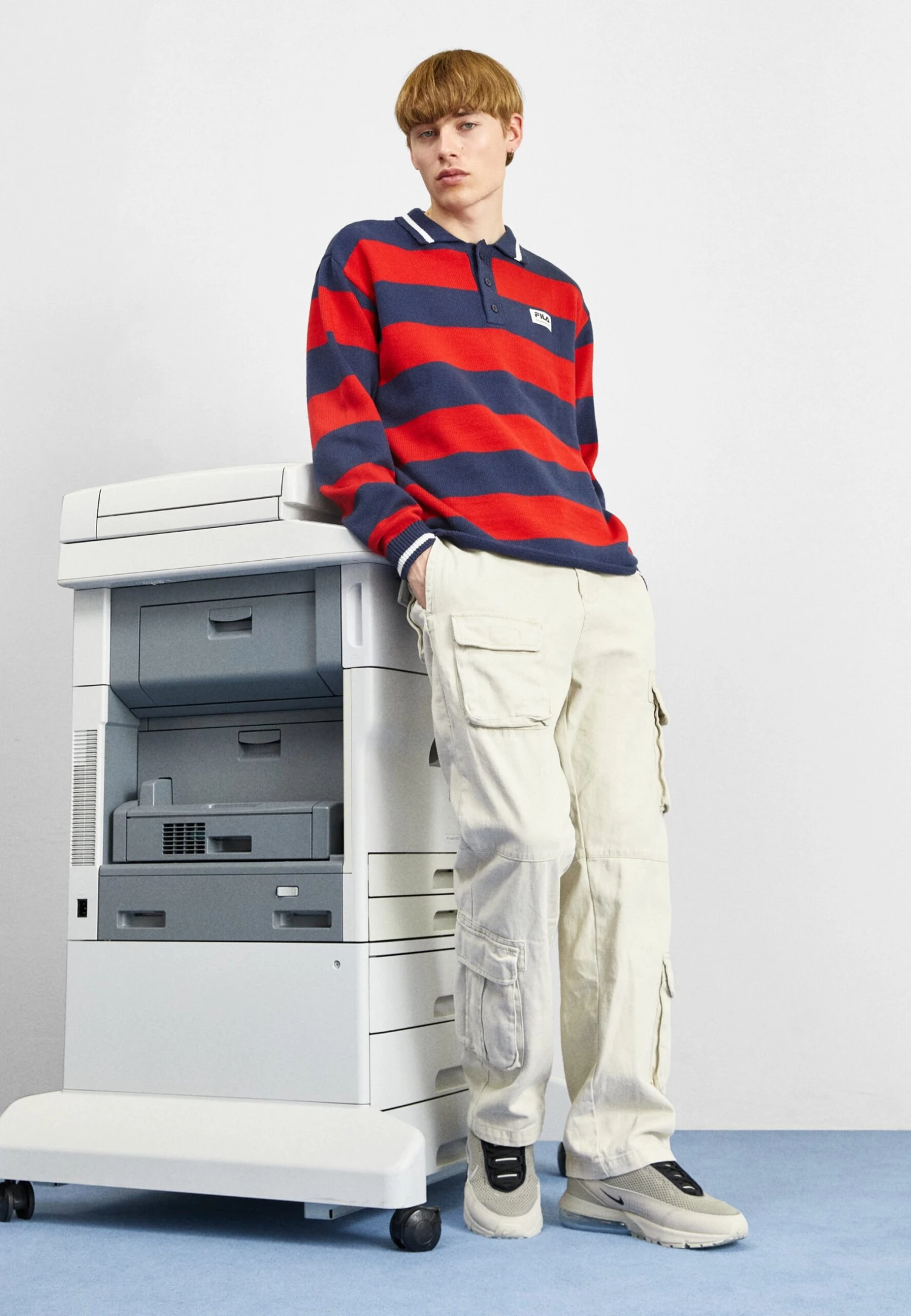 Fila Turpan- Jersey De Punto - Black Iris/True Red - Imagen 2