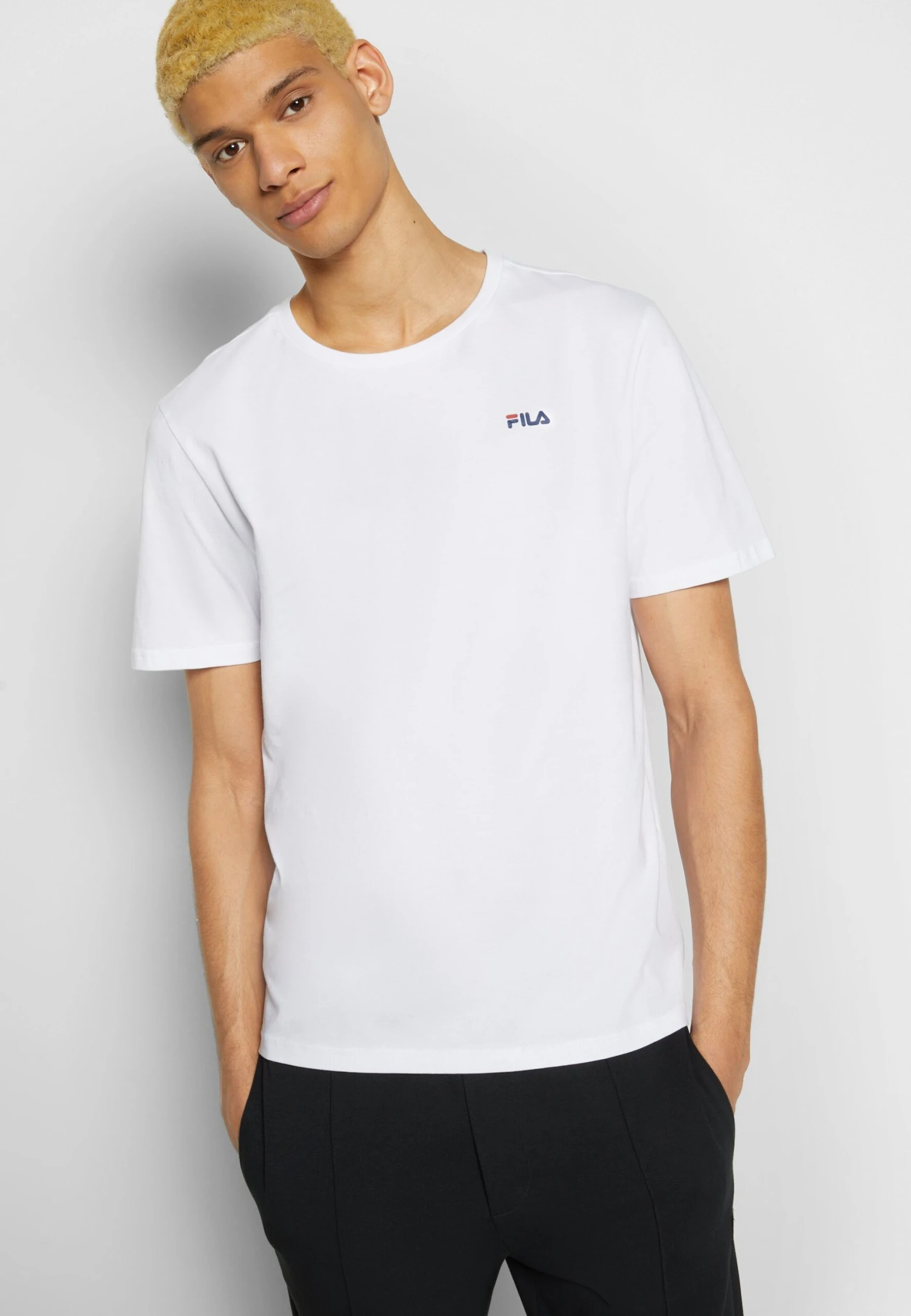 Fila Brod Tee 2 Pack - Camiseta Básica - Bright White/Light Grey Melange - Imagen 7