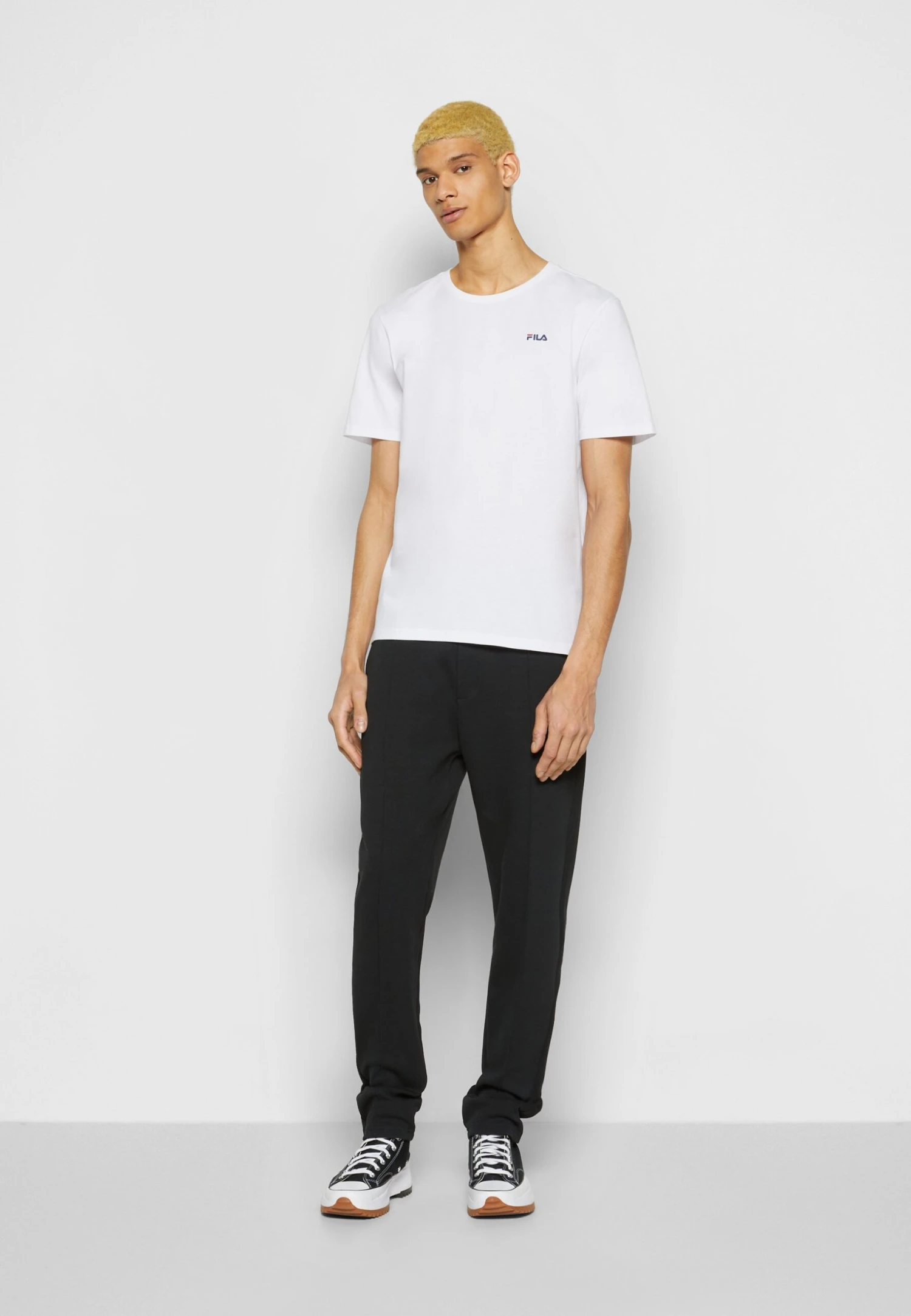 Fila Brod Tee 2 Pack - Camiseta Básica - Bright White/Light Grey Melange - Imagen 6