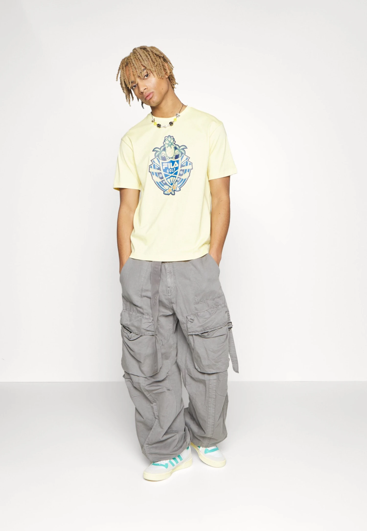 Fila Twistetal Graphic Tee - Camiseta Estampada - Pale Banana - Imagen 5