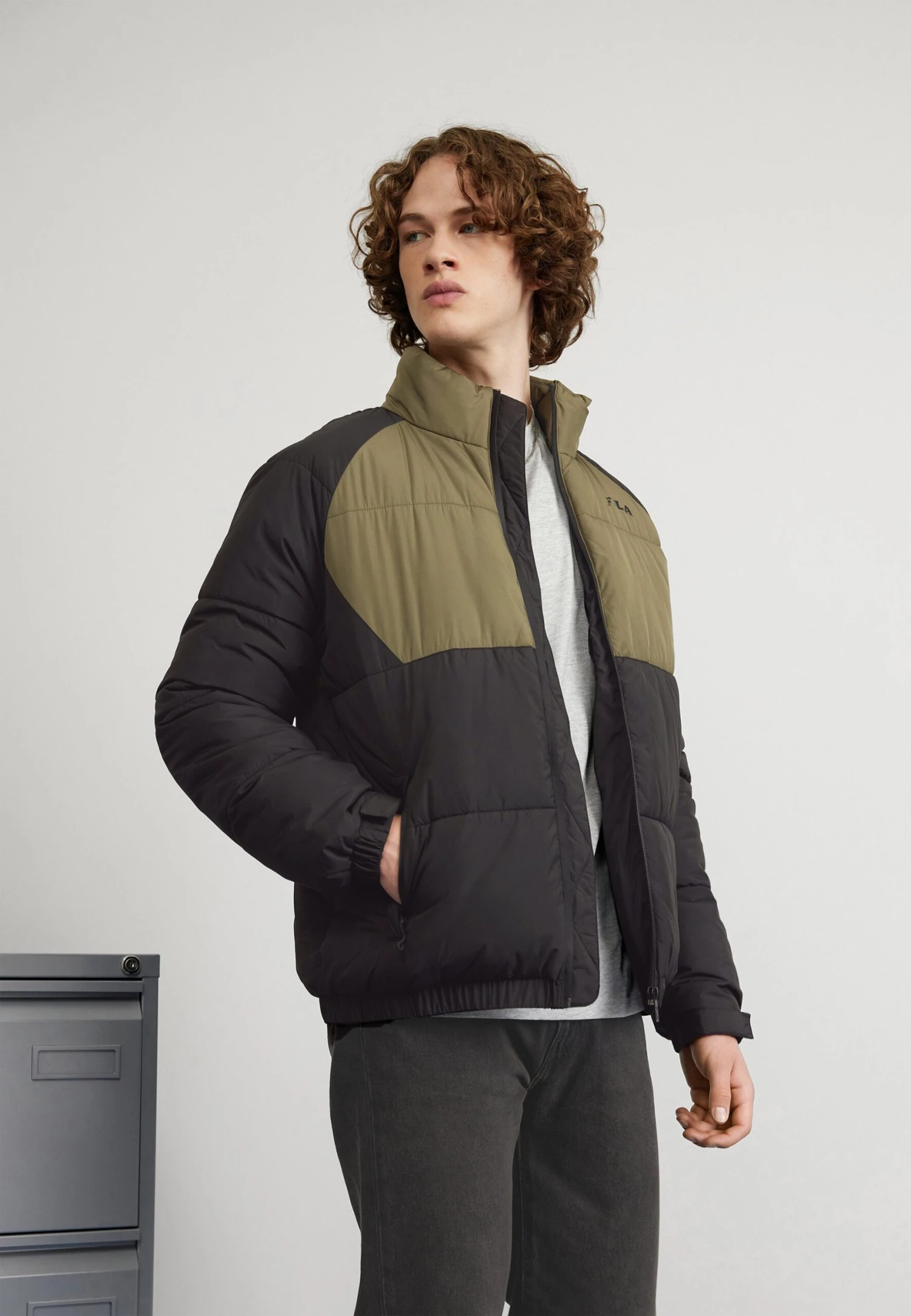 Fila Tarsus - Chaqueta De Invierno - Black/Olive Night