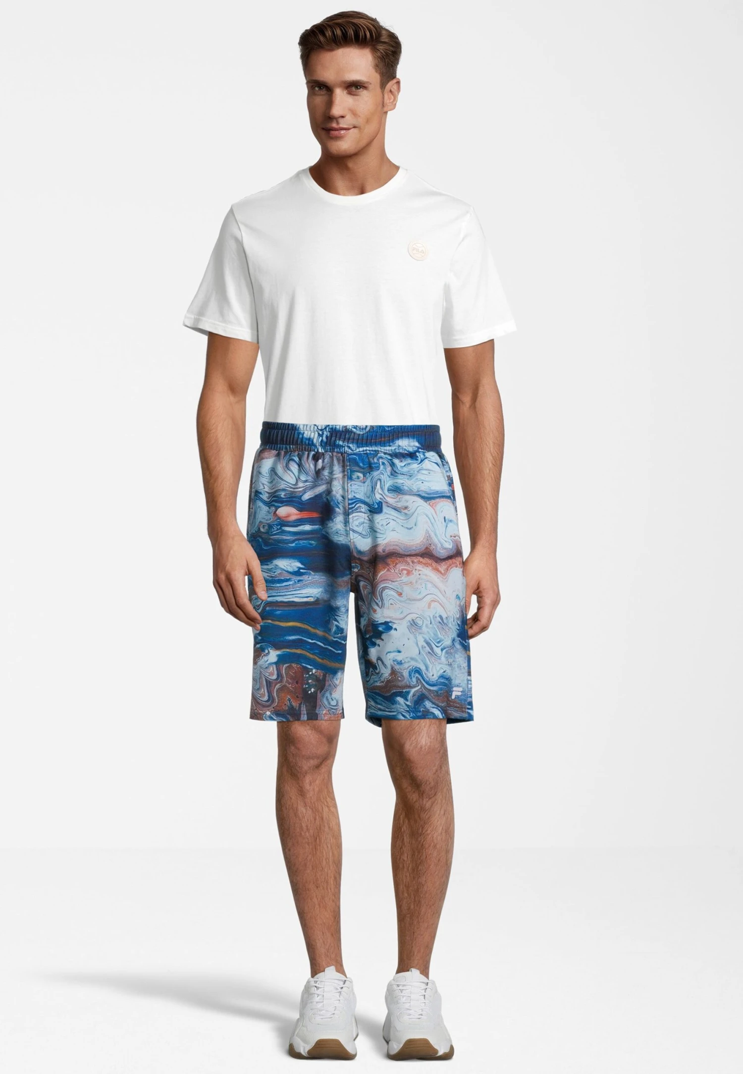 Fila Cuneo- Shorts - Blueacrylicpouring Aop - Imagen 2