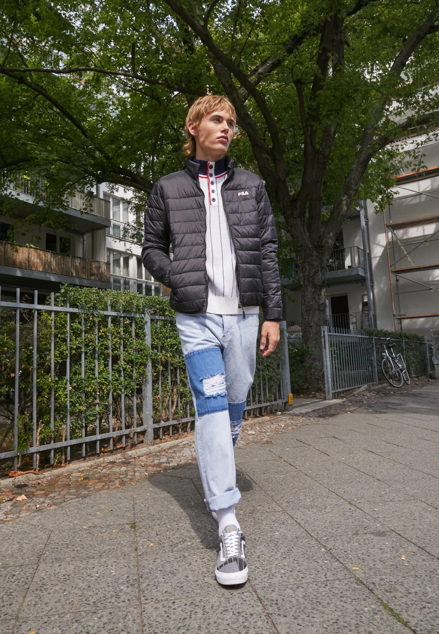 Fila Berglern Thin Puffer Jacket - Chaqueta De Entretiempo - Moonless Night - Imagen 2