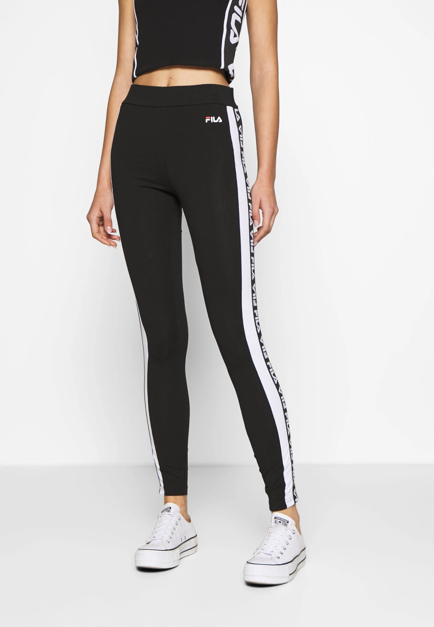Fila Tasya - Leggings - Black/Bright White