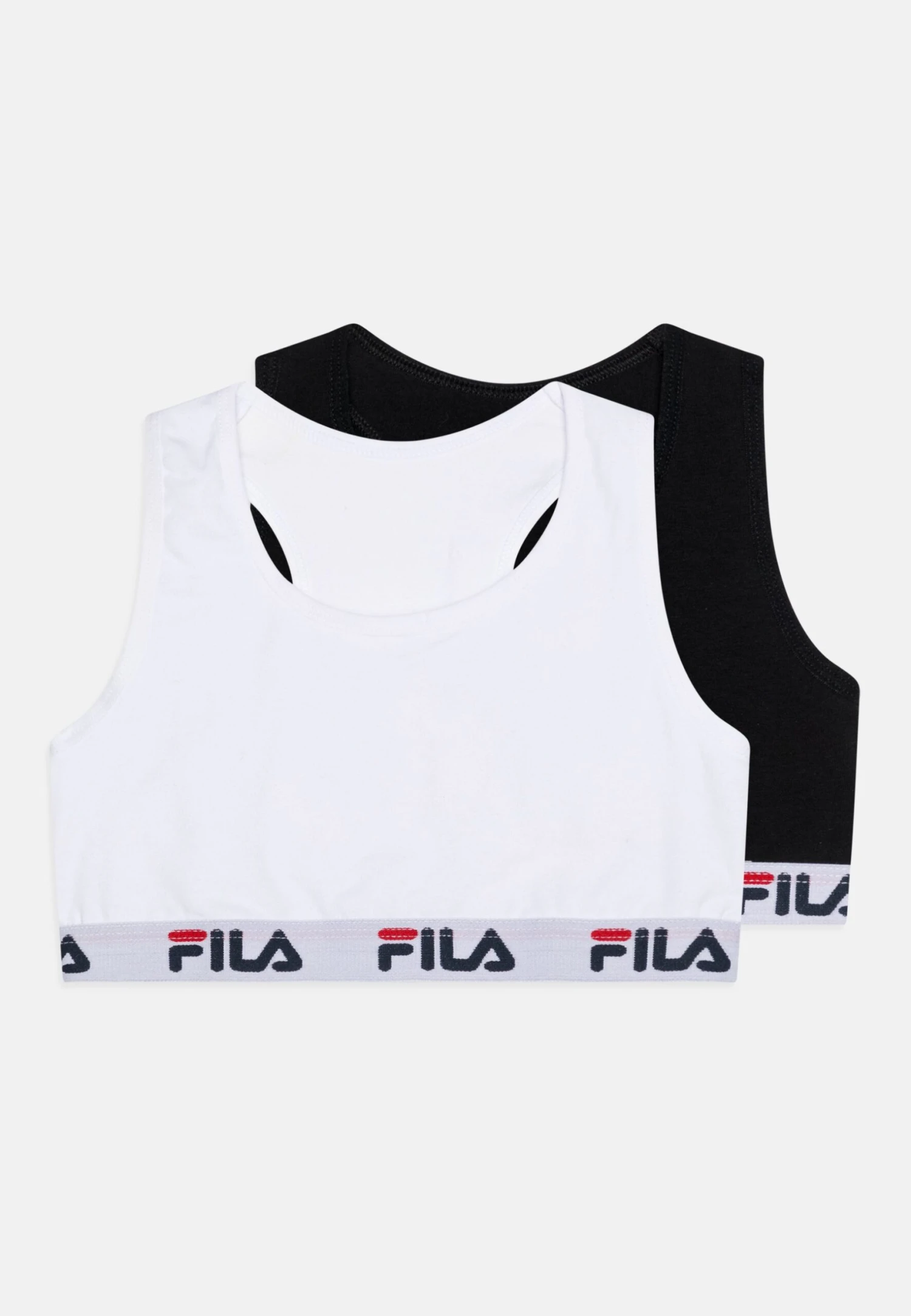 Fila Junior Girls Bra 2 Pack - Top - Black/White