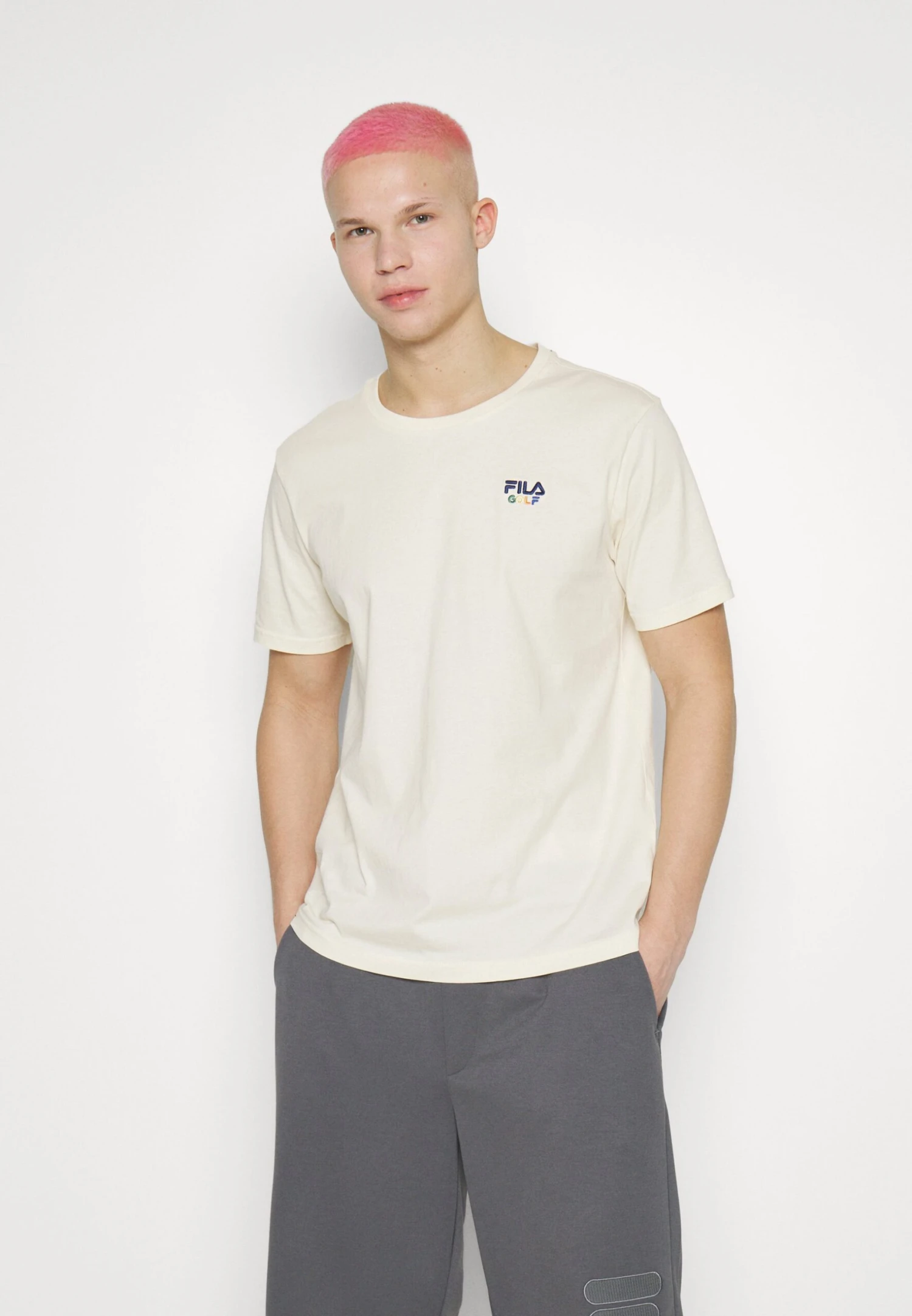 Fila Binzen Regular Graphic Tee - Camiseta Básica - Antique White - Imagen 3