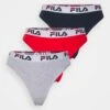 Fila 3 Pack - Tanga - Navy/Grey/Red