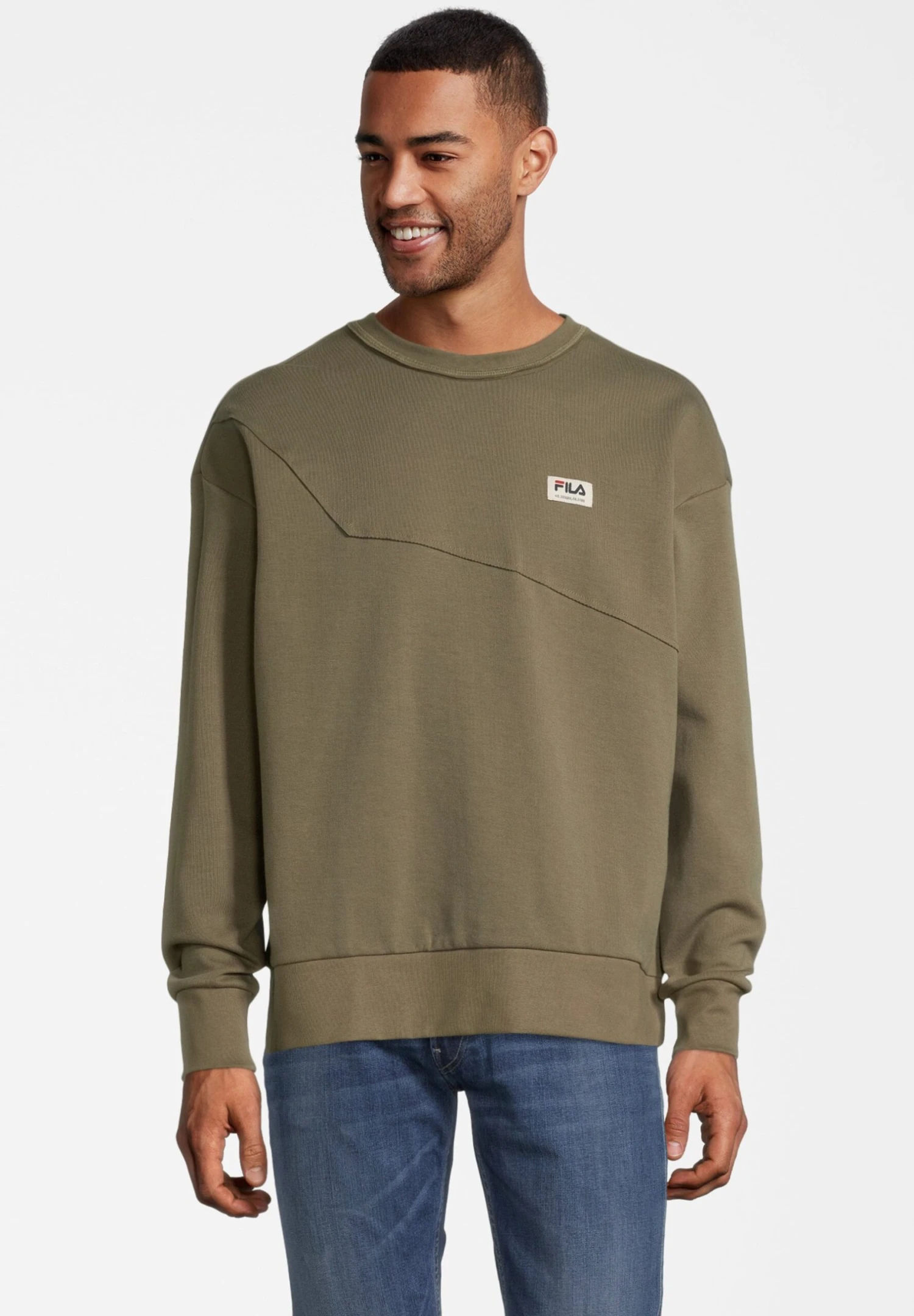 Fila Tricase Boxy Crew- Sudadera - Burnt Olive
