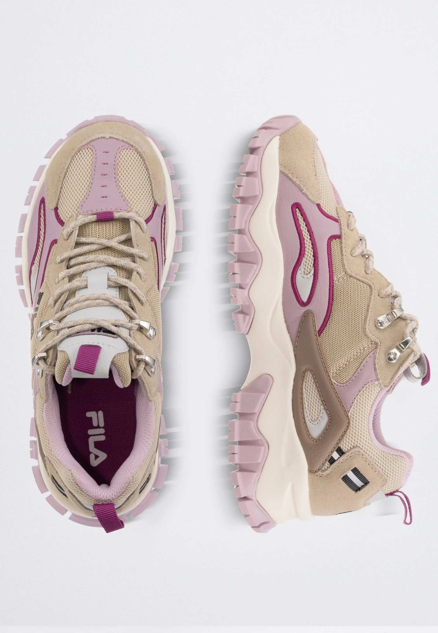 Fila Ray Tracer Tr2- Zapatillas Skate - Oyster Gray/Mauve Shadows - Imagen 7