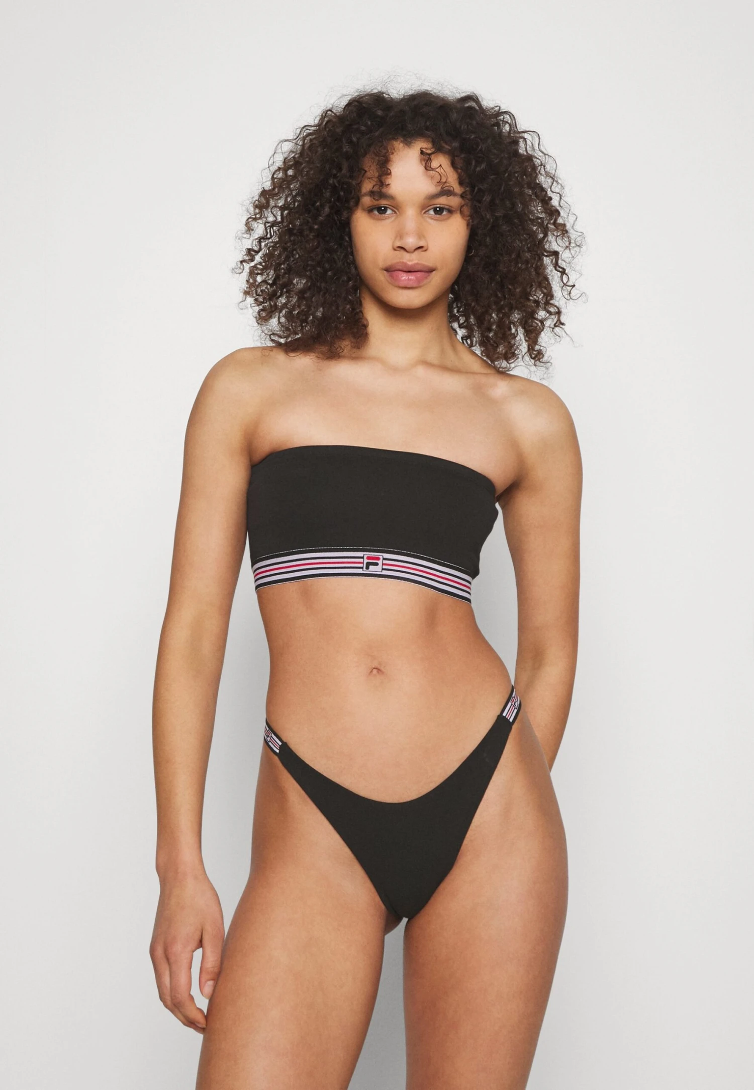 Fila Woman 2 Pack - Tanga - Black/Red - Imagen 2