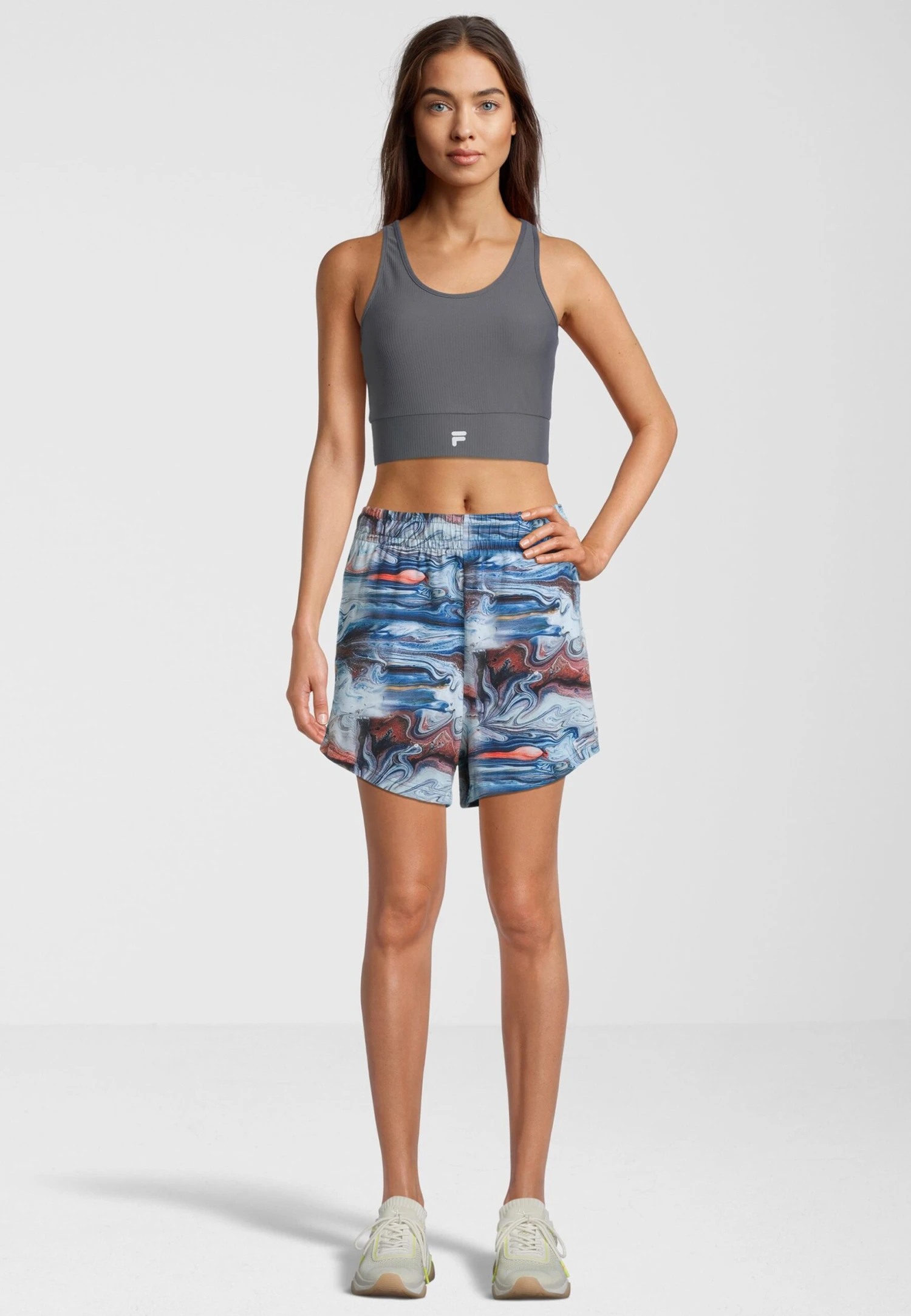 Fila Shorts - Blue Acrylic Pouring Aop - Imagen 2