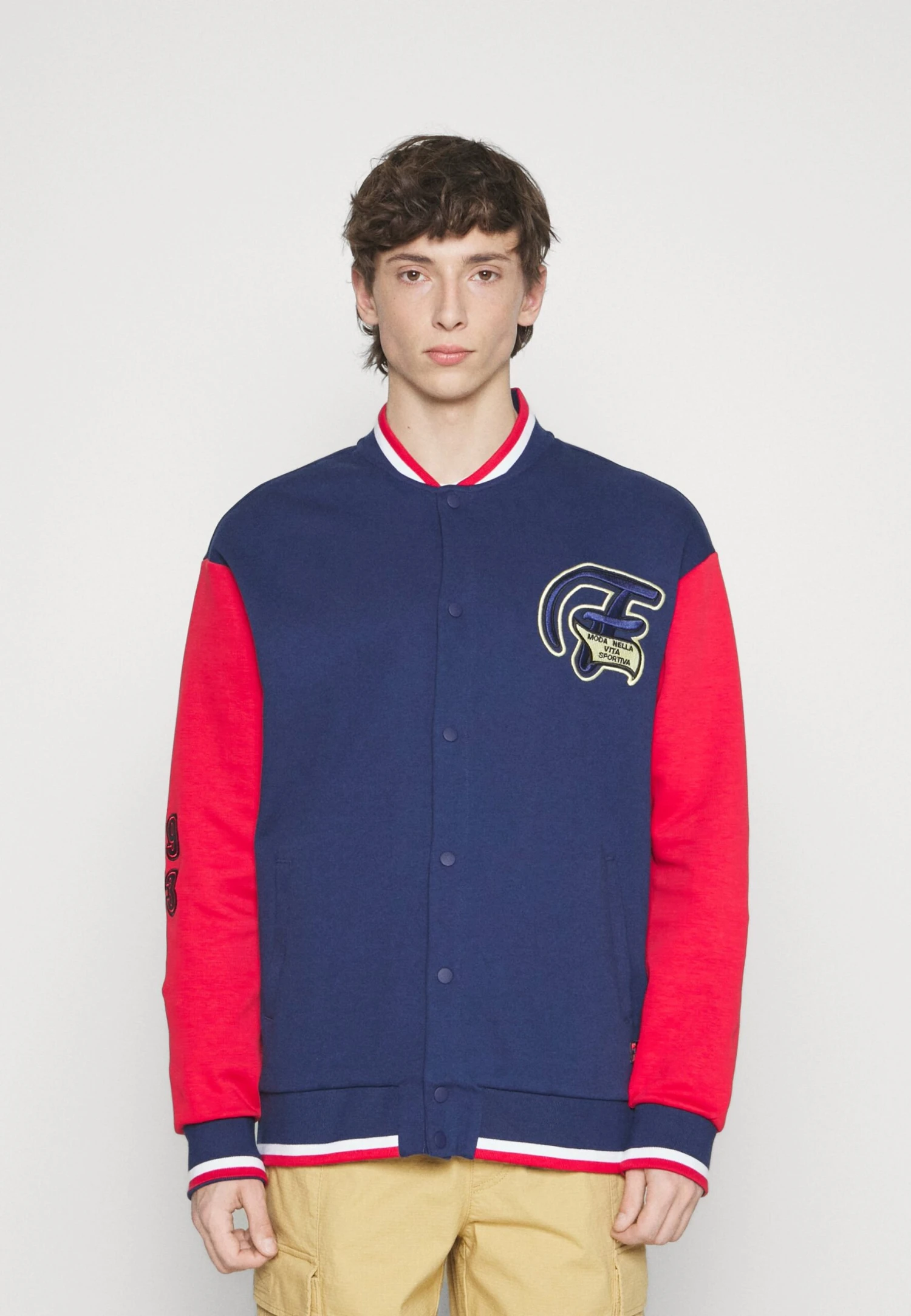 Fila Zurow College Jacket - Sudadera Con Cremallera - Medieval Blue/True Red - Imagen 3