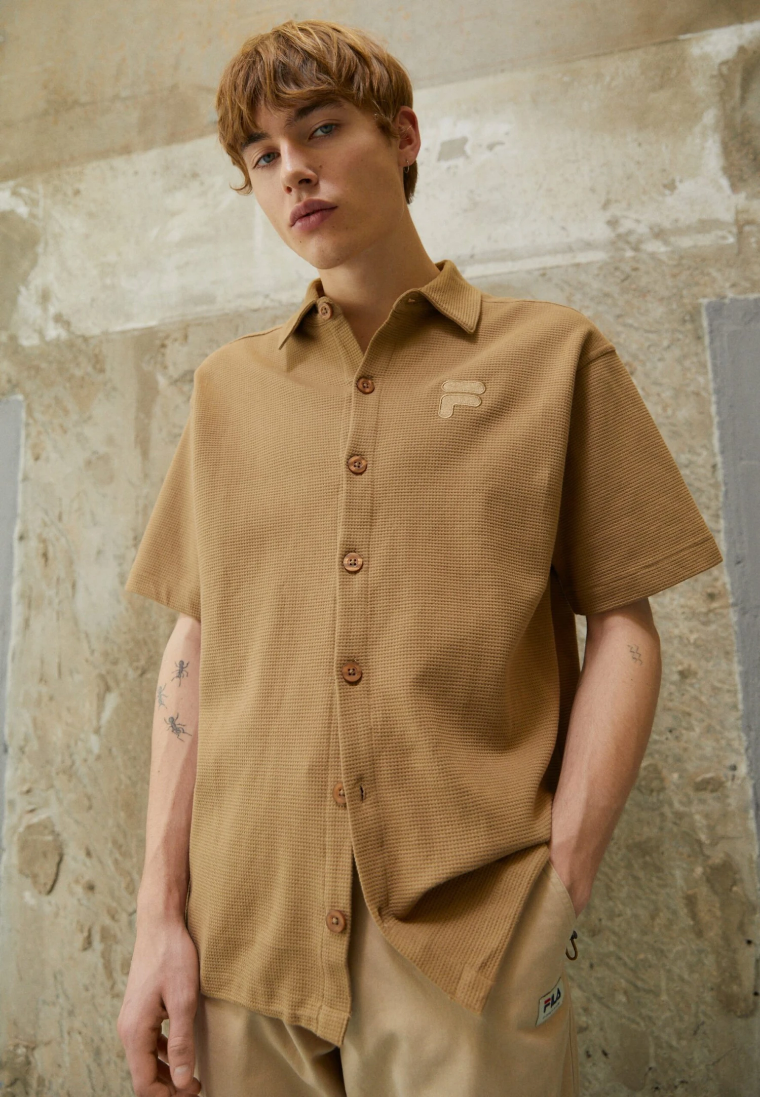 Fila Cavalese Oversized - Camisa - Sepia Tint