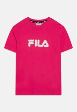 Fila Solberg Logo Tee Unisex - Camiseta Estampada - Fuchsia Purple