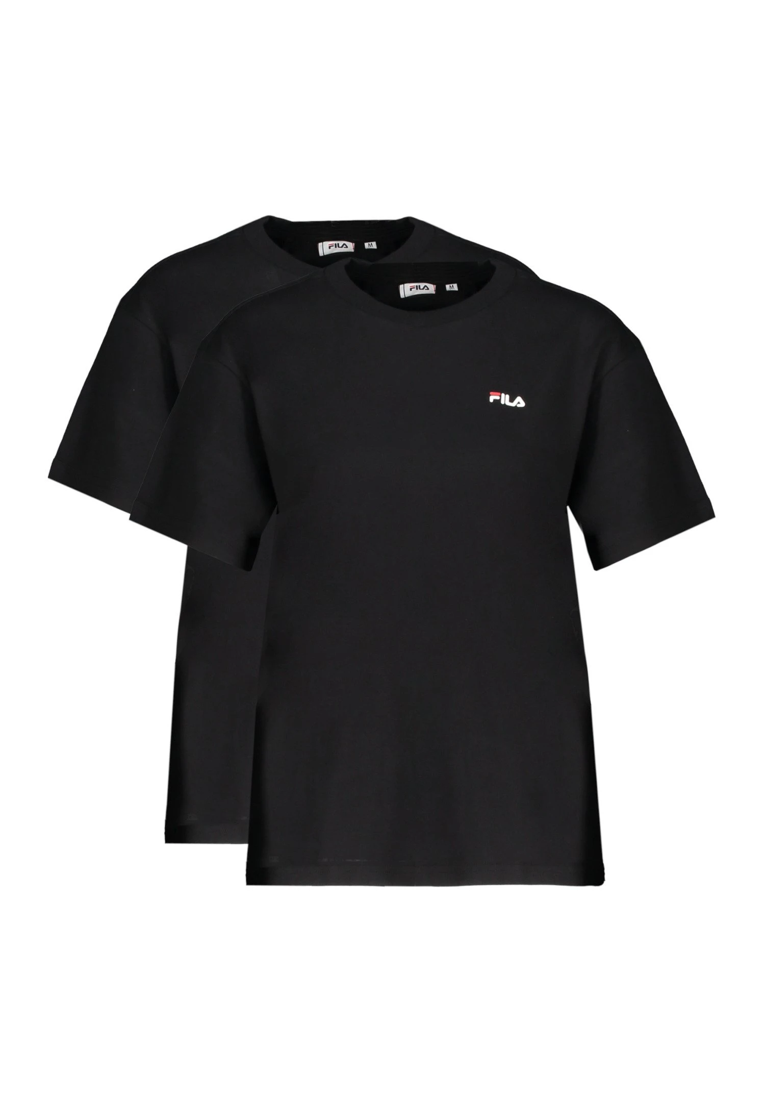 Fila LifestyleBari 2Er Pack- Camiseta Básica - Schwarzschwarz