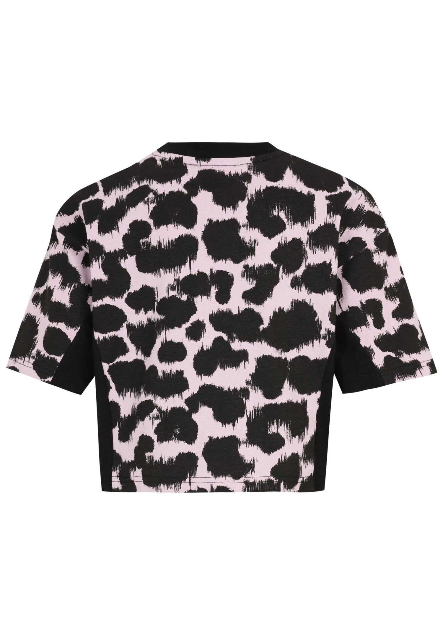 Fila Bad Arolsen Cropped Wide- Camiseta Estampada - Black Leo Ikat Aop Black - Imagen 3