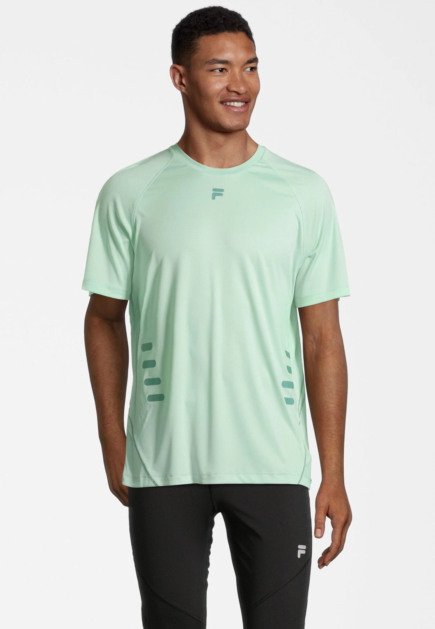 Fila Rho Raglan Tee - Camiseta Estampada - Brook Green