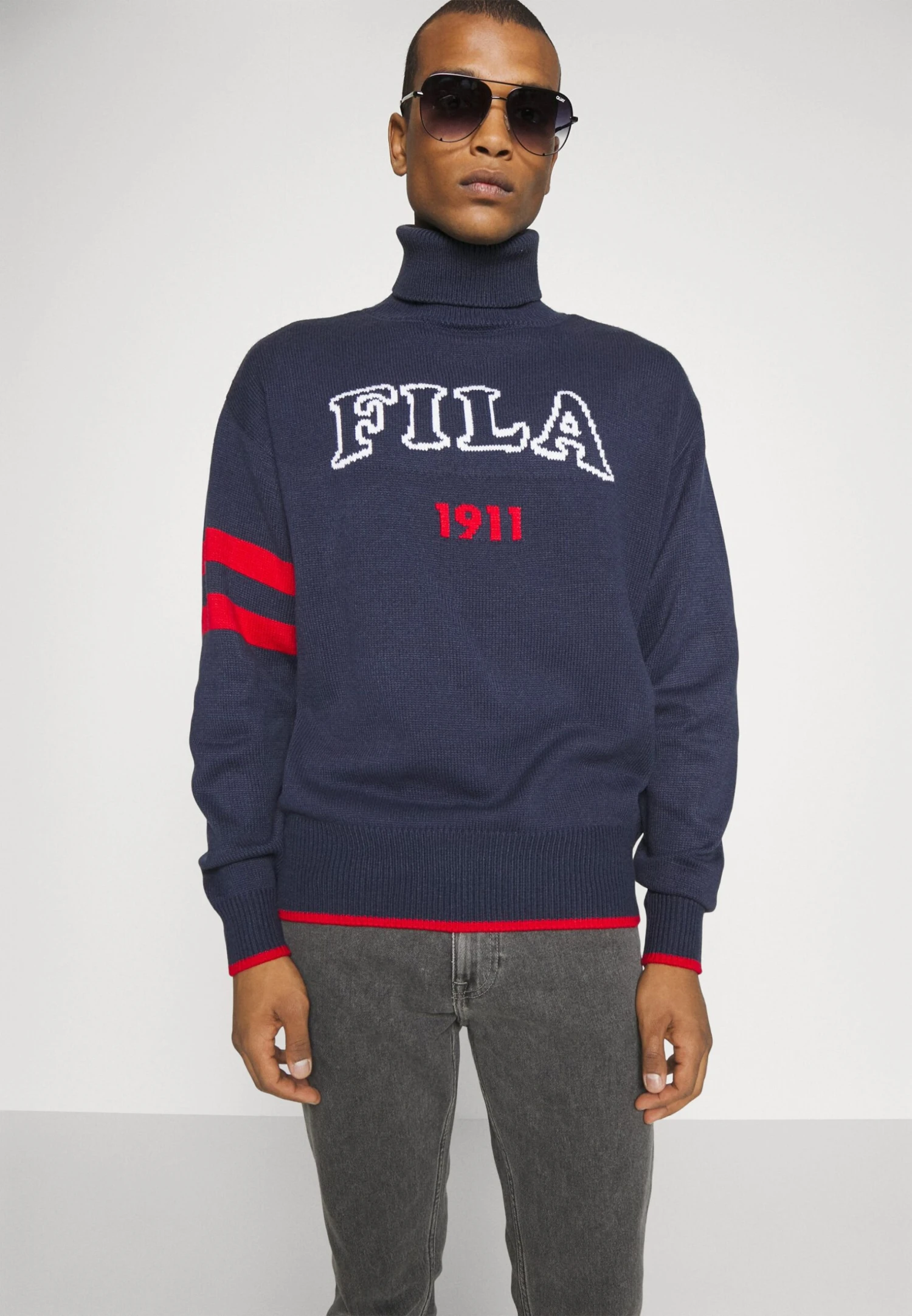 Fila Tirupati Turtle Neck- Jersey De Punto - Black Iris - Imagen 4