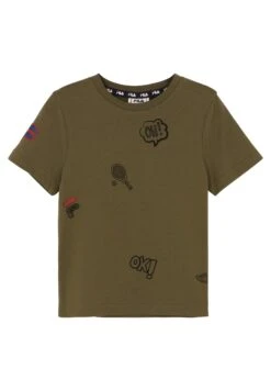 Fila Bamberg Tee - Camiseta Estampada - Burnt Olive