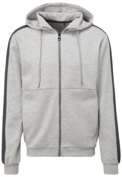 Fila Rosenheim Slim Fit - Sudadera Con Cremallera - Light Grey Melange Iron Gate