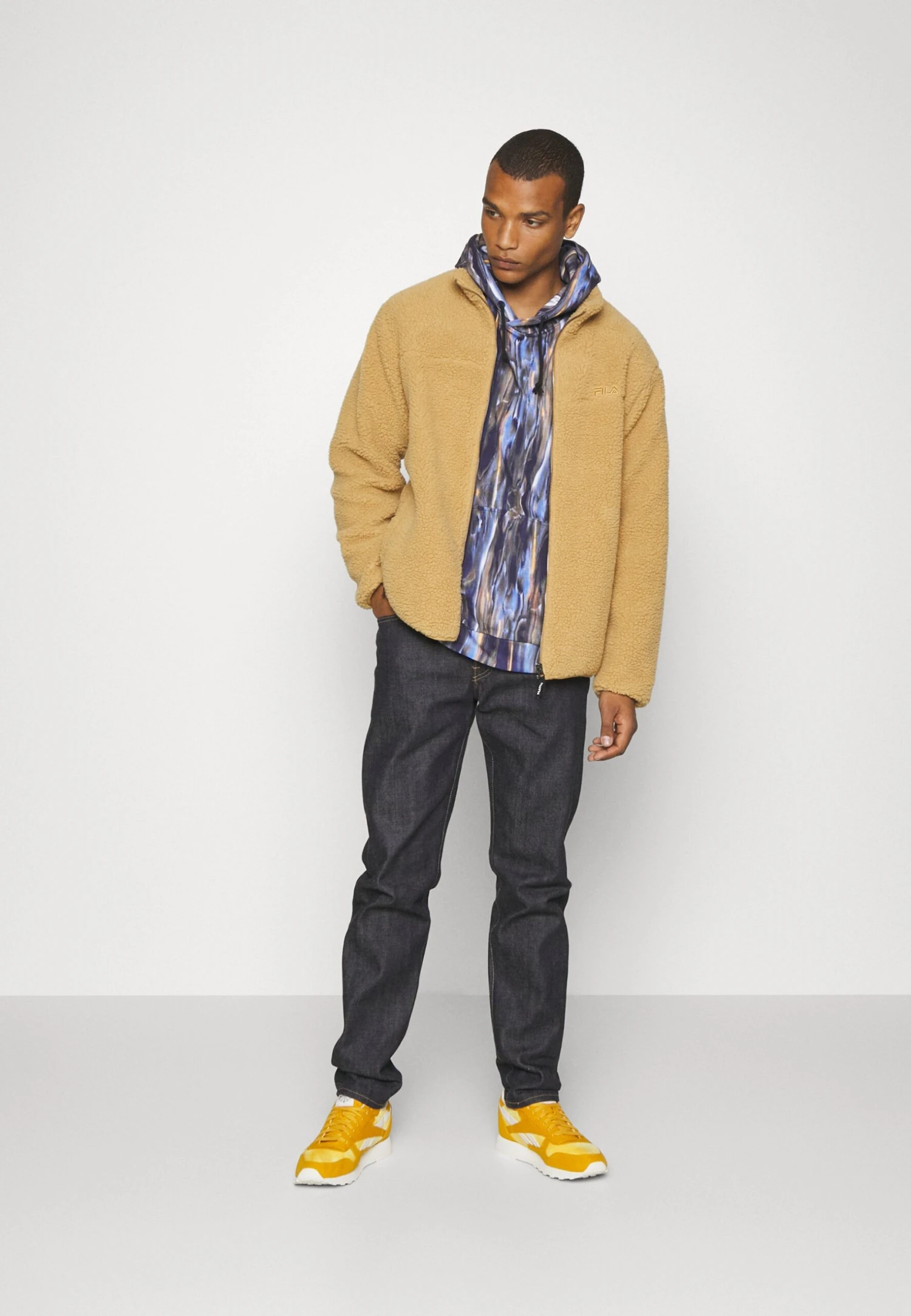 Fila Braunlage Jacket Unisex - Forro Polar - Beige - Imagen 2