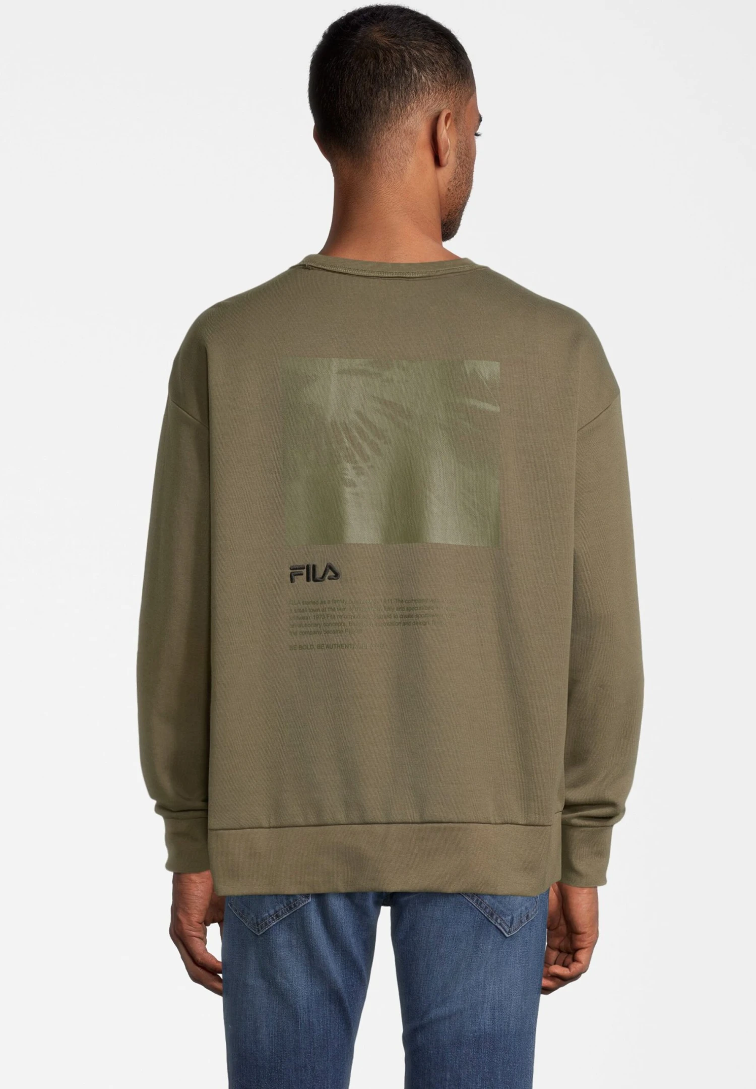 Fila Tricase Boxy Crew- Sudadera - Burnt Olive - Imagen 3