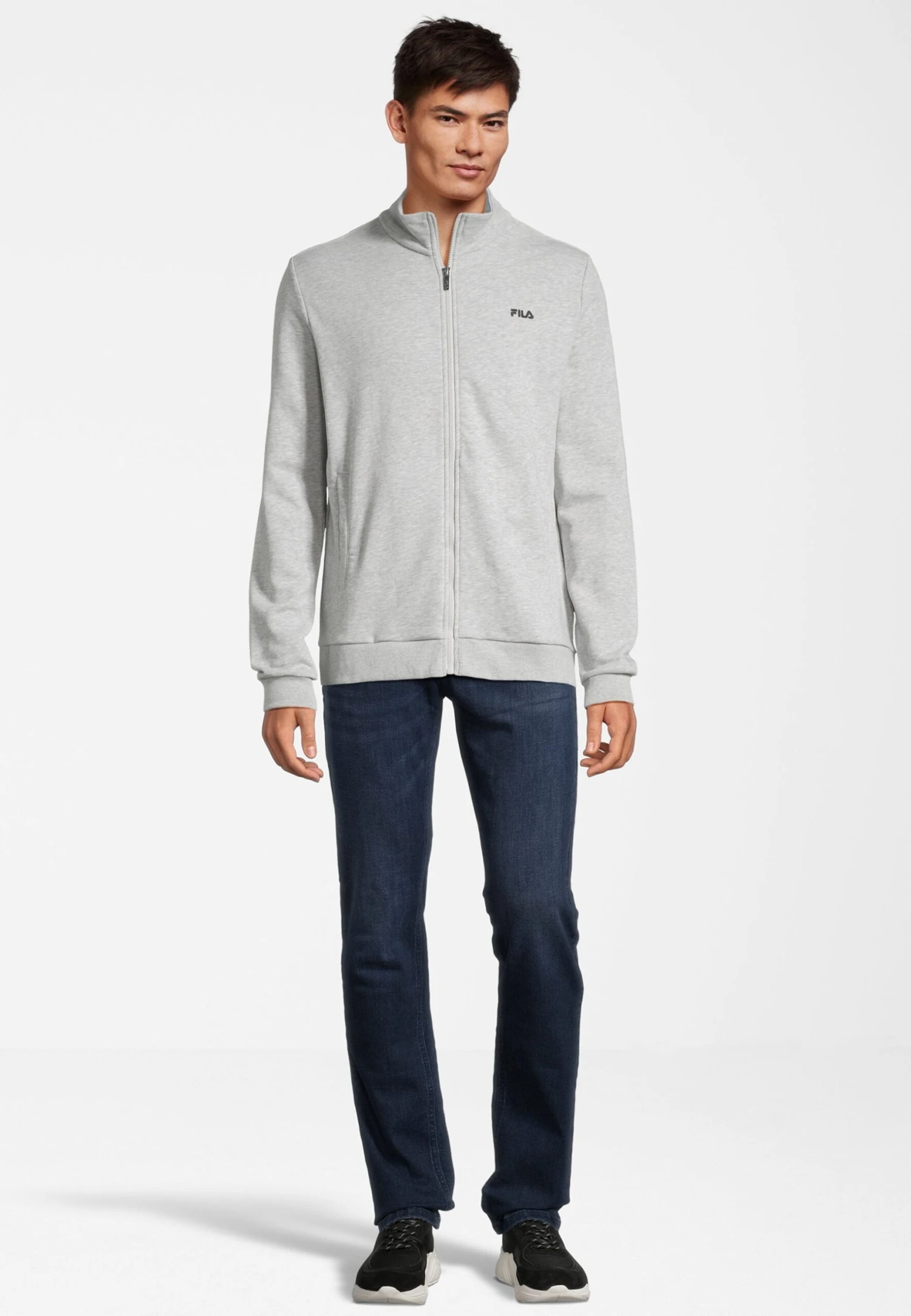 Fila ApparelTrack- Sudadera Con Cremallera - Light Grey Melange - Imagen 2