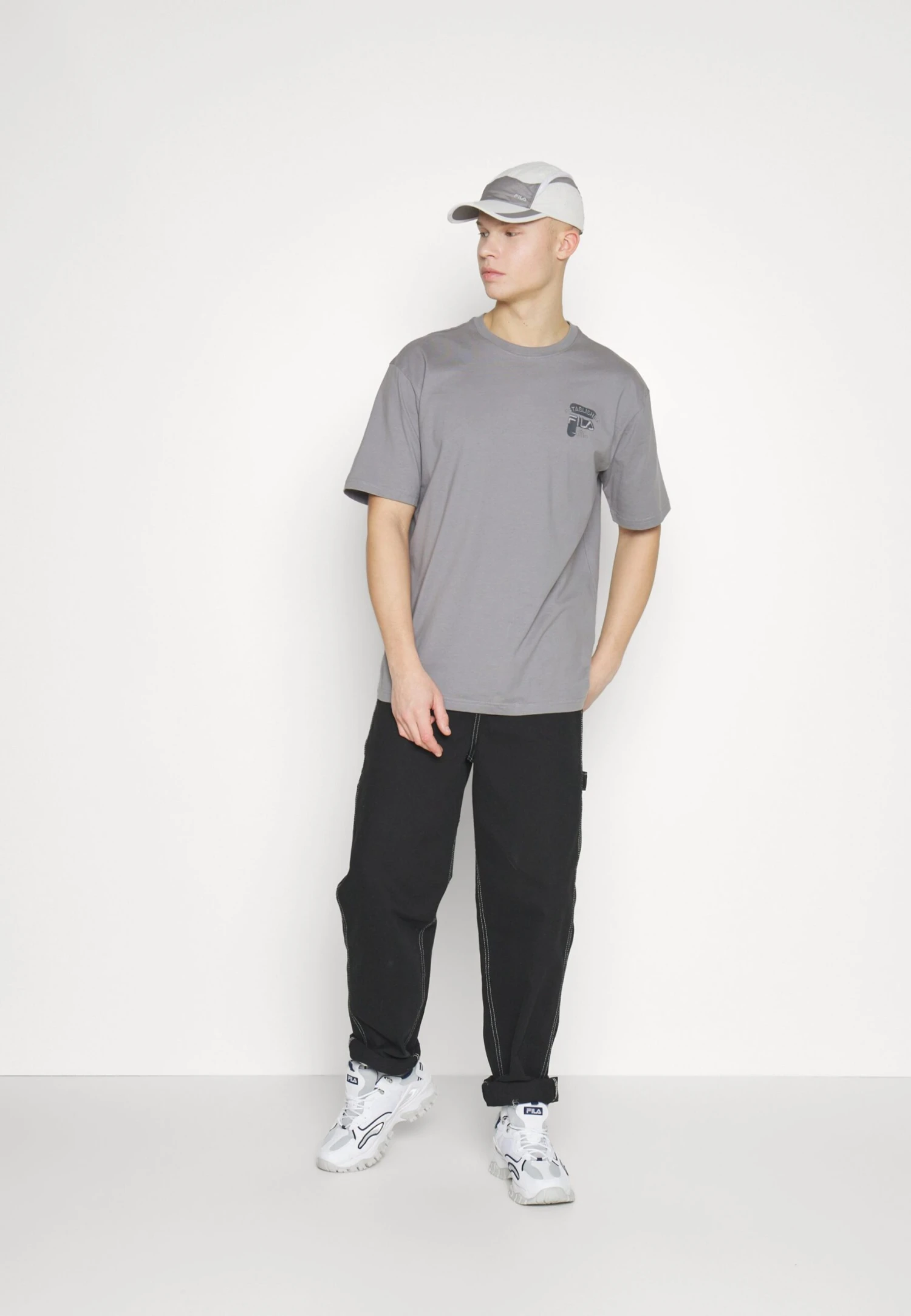 Fila Brovo Oversized Tee - Camiseta Básica - Night Owl - Imagen 5