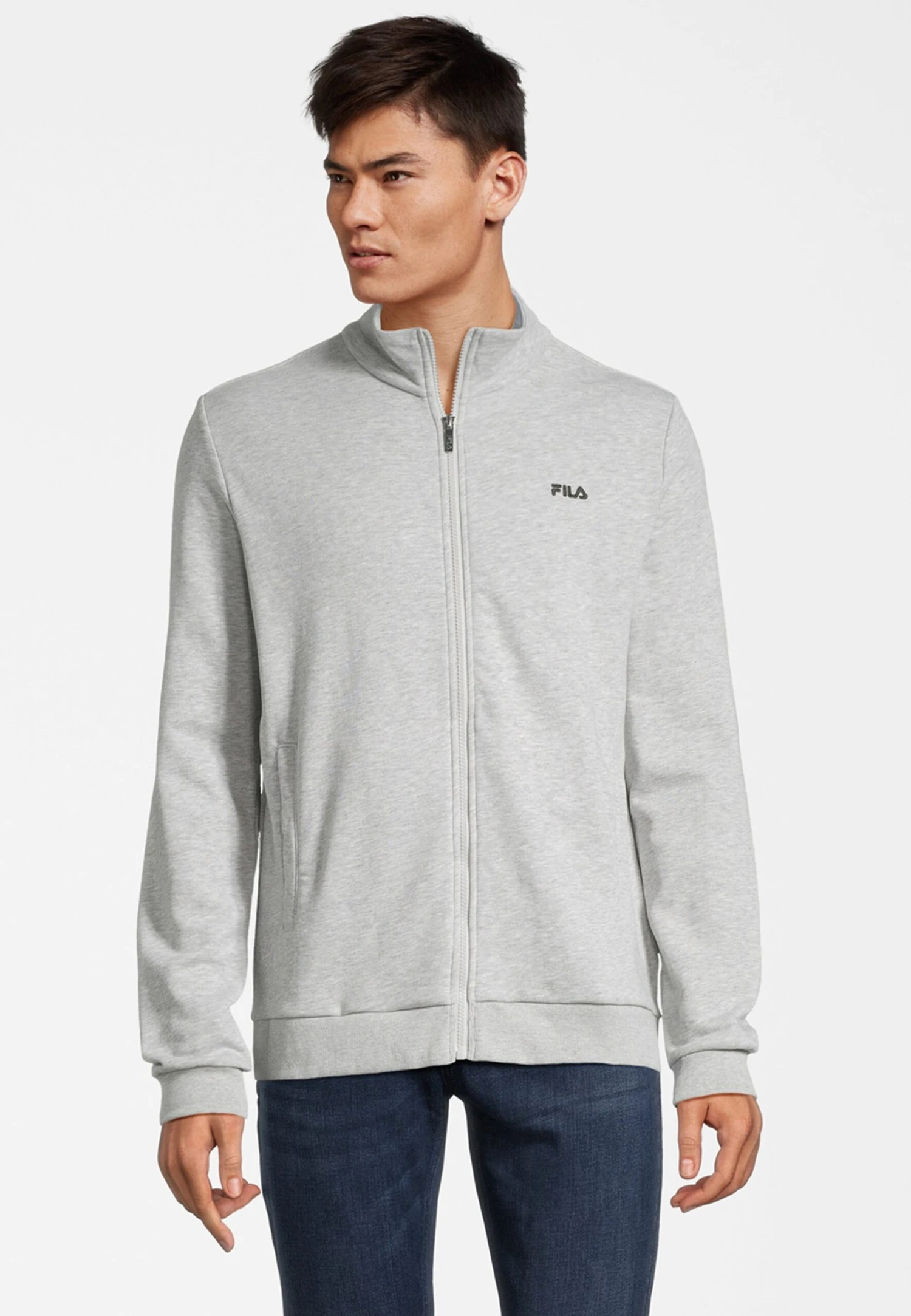 Fila ApparelTrack- Sudadera Con Cremallera - Light Grey Melange