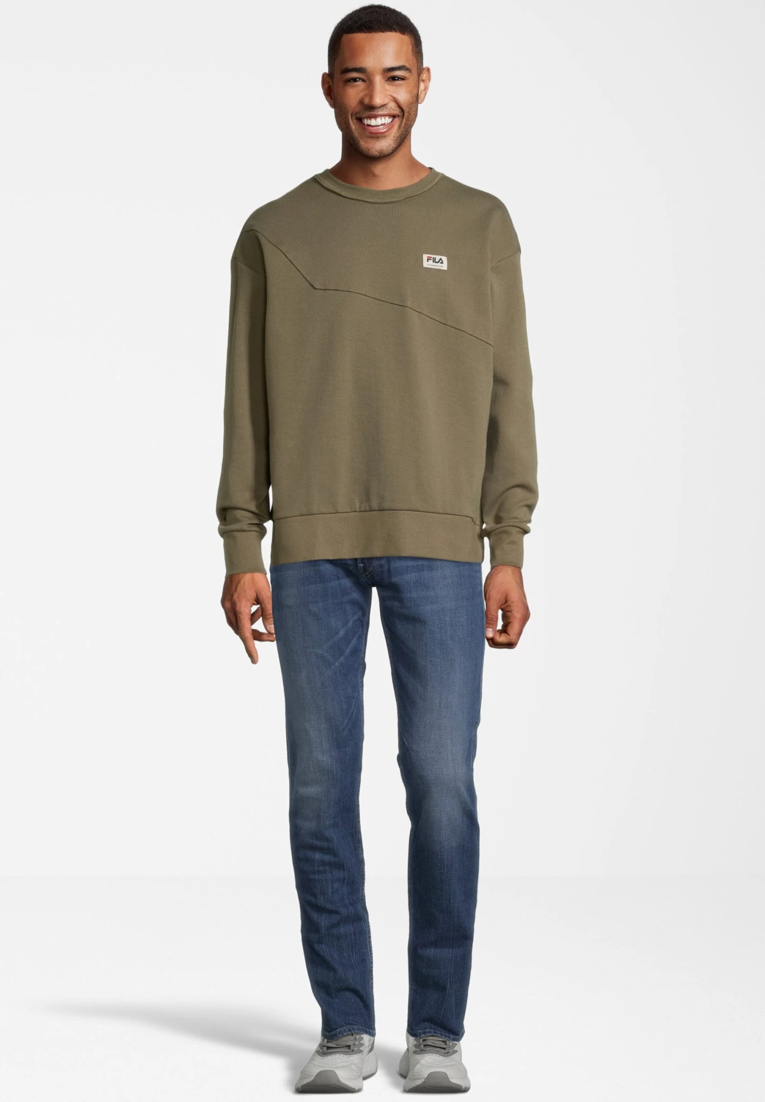 Fila Tricase Boxy Crew- Sudadera - Burnt Olive - Imagen 2