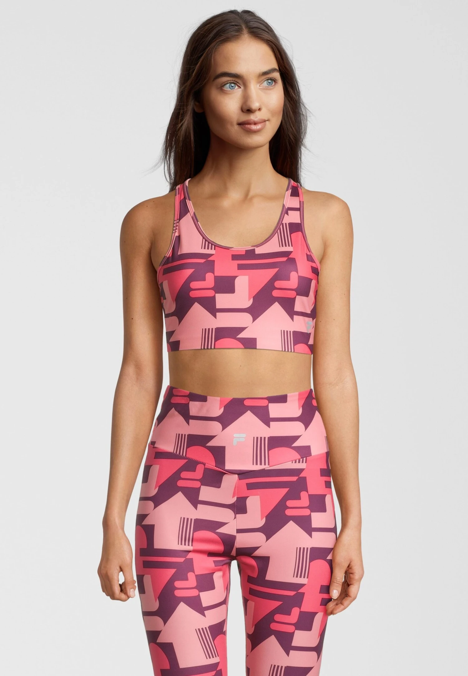 Fila Ragusa Aop- Leggings - Amaranth React Aop