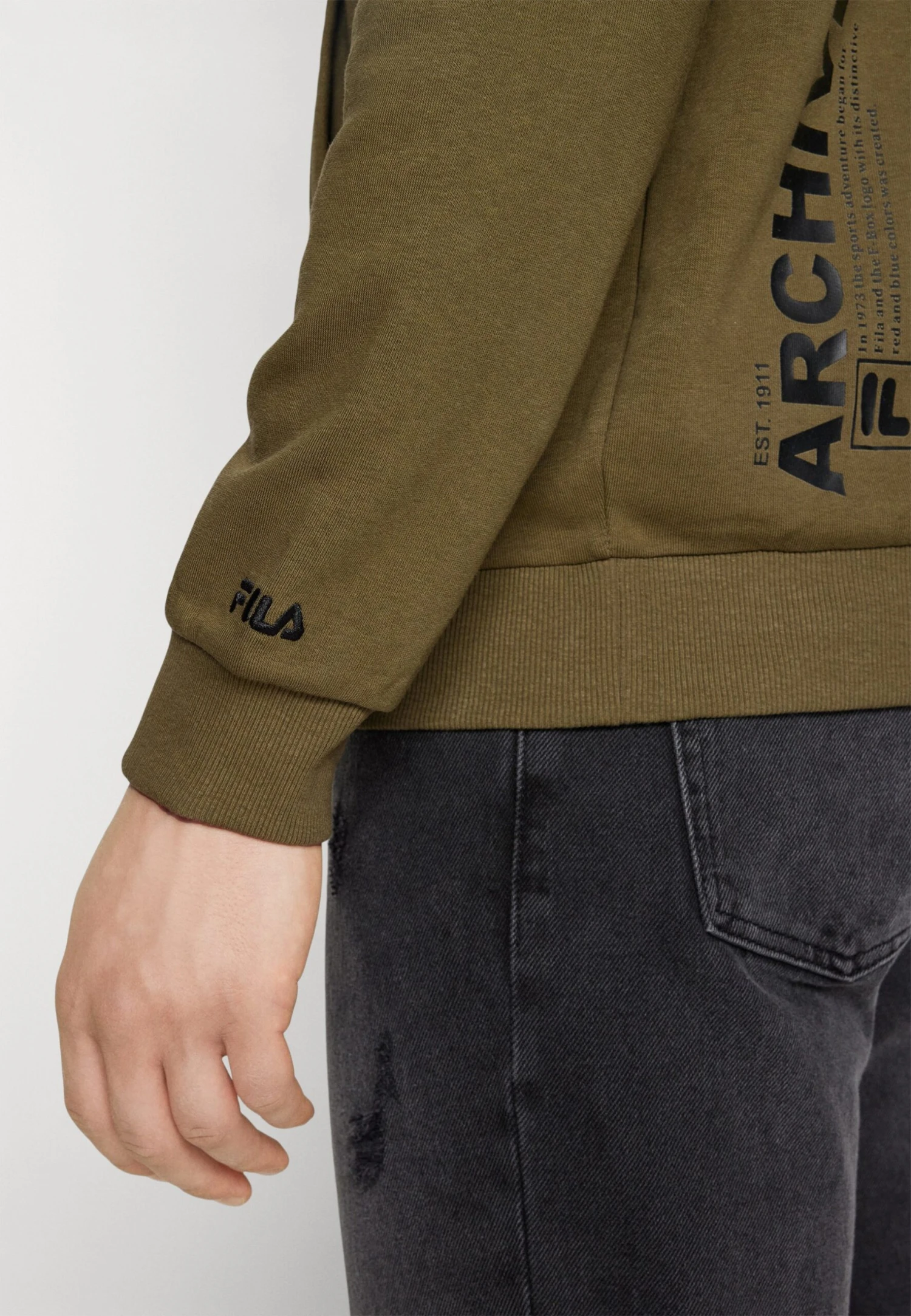 Fila Balbronn Hoody - Sudadera - Olive Night - Imagen 8