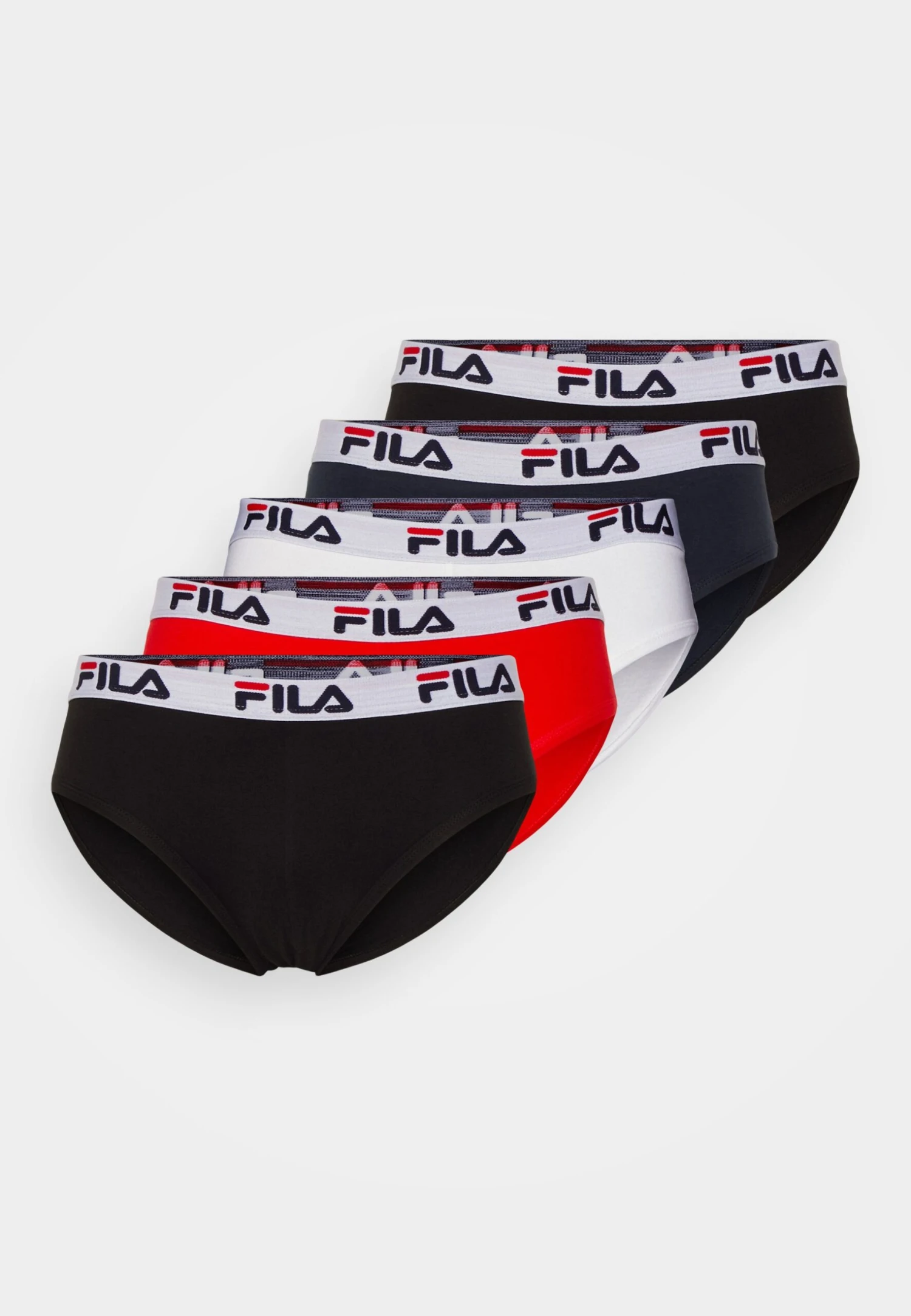 Fila Man Brief 5 Pack - Braguitas - Black/White/Navy/Red