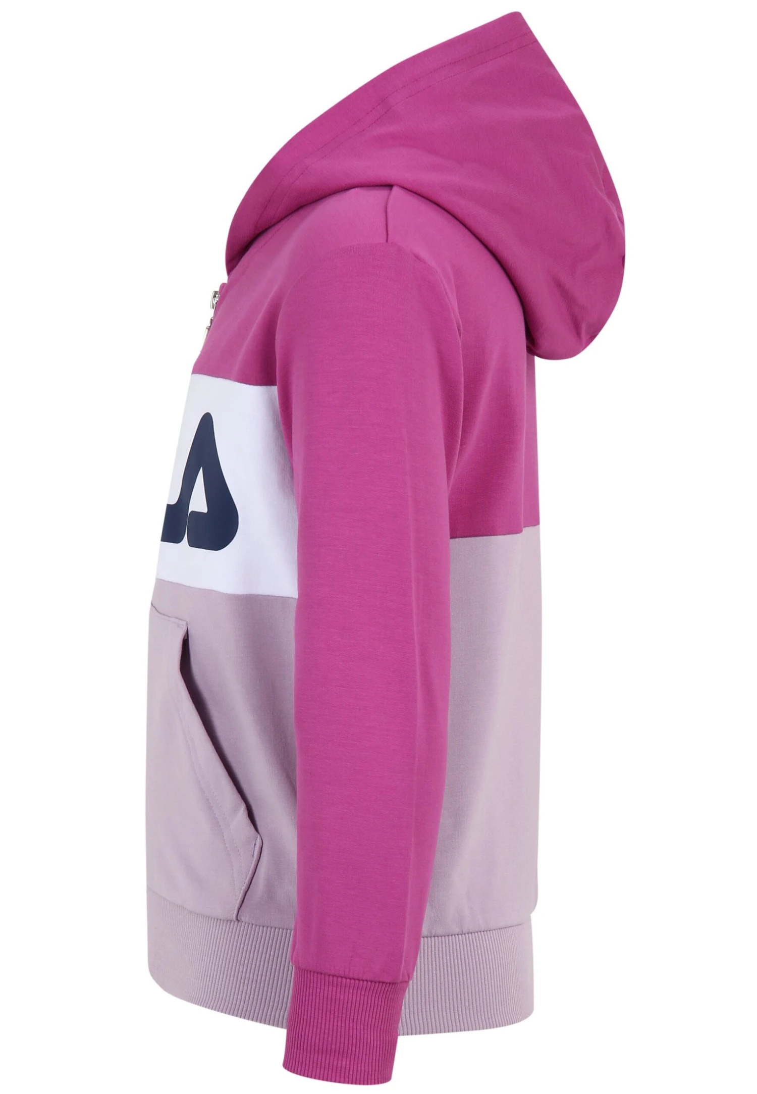 Fila Apparel Baar Ebenhausen Blocked Zip Unisex - Sudadera Con Cremallera - Fair Orchid Purple Orchid Bright White - Imagen 2