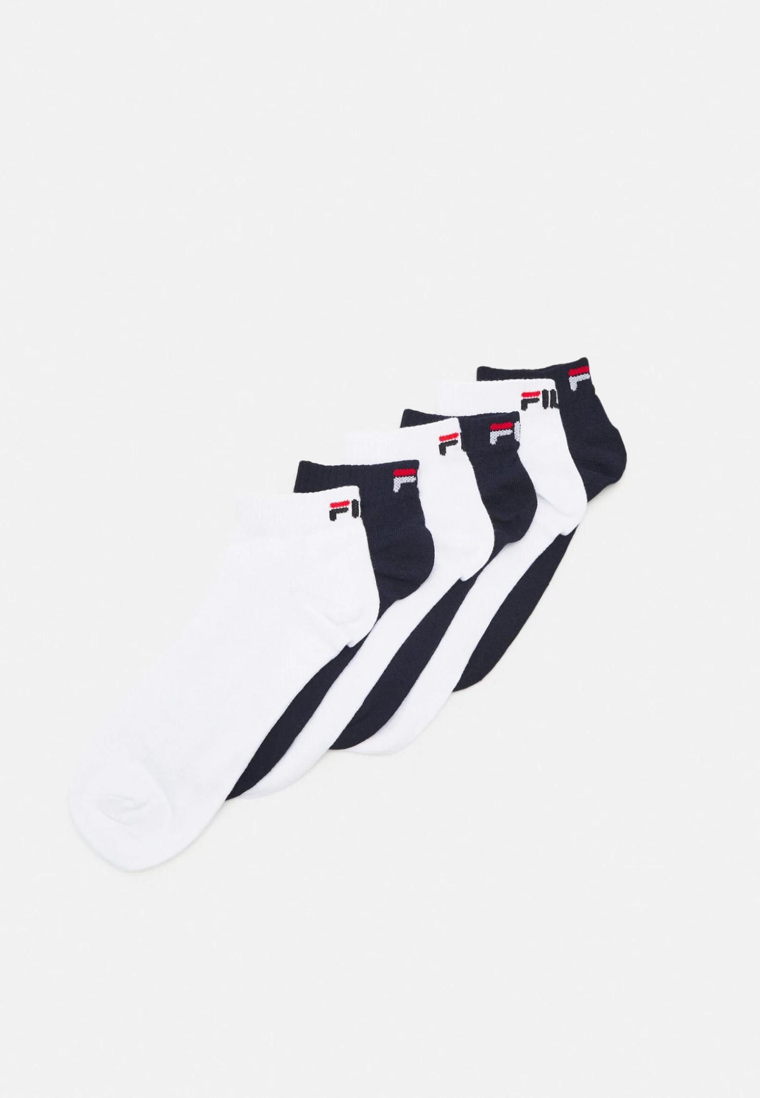 Fila Quarter Plain 6 Pack - Calcetines - Navy/White