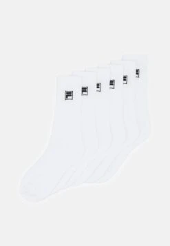 Fila Crew Tennis 6 Pack Unisex - Calcetines - White