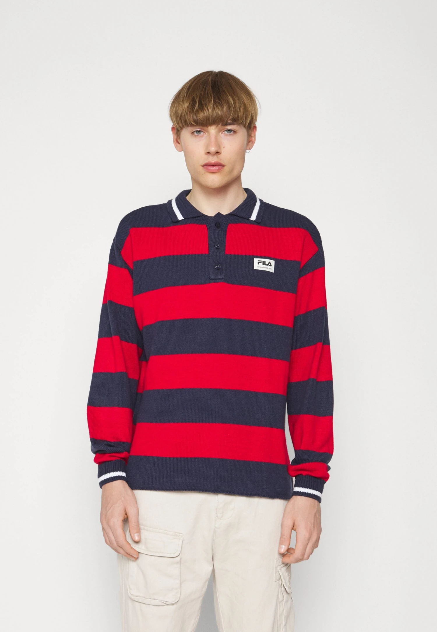 Fila Turpan- Jersey De Punto - Black Iris/True Red - Imagen 3