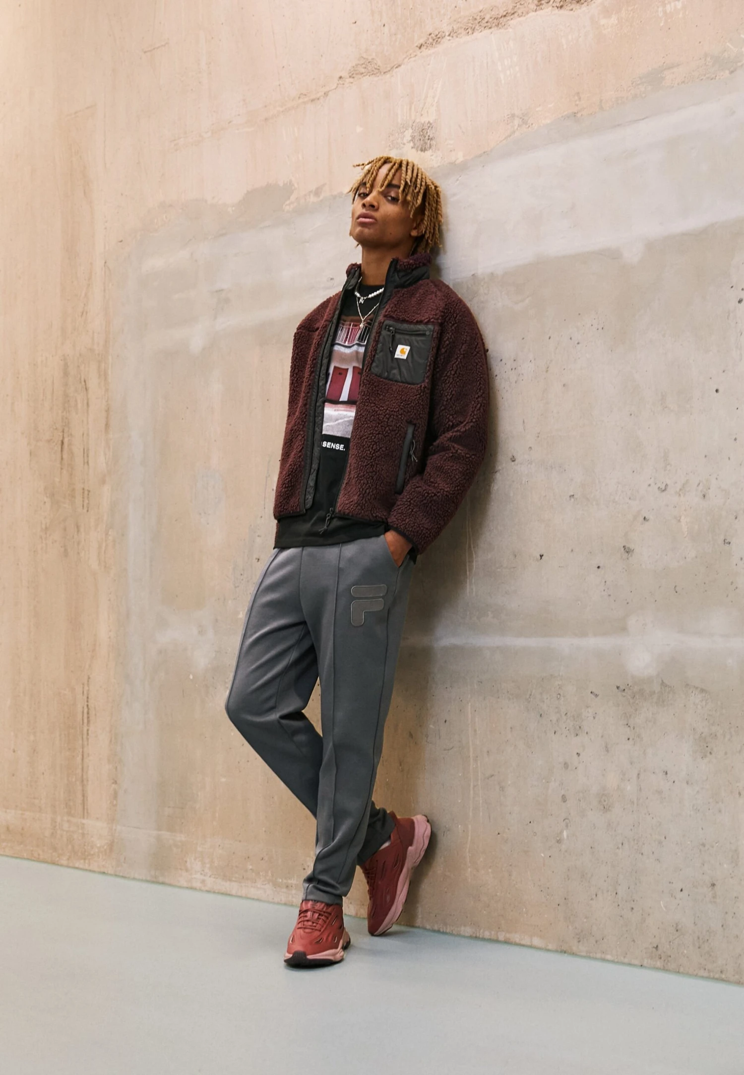 Fila Costa Pants - Pantalones Deportivos - Iron Gate - Imagen 2