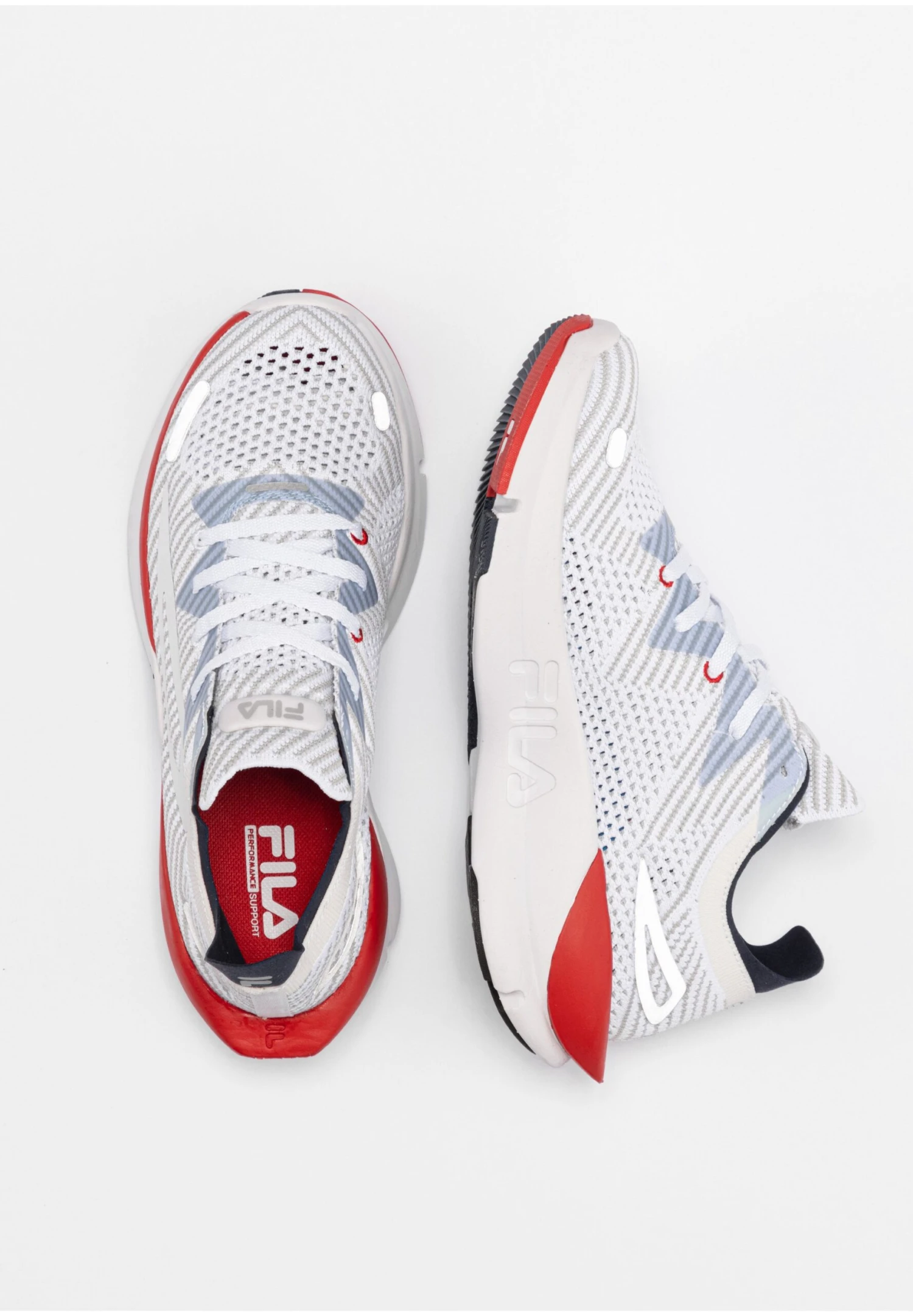 Shocket Run - Zapatillas - White-High Risk Red-Fila Navy - Imagen 6