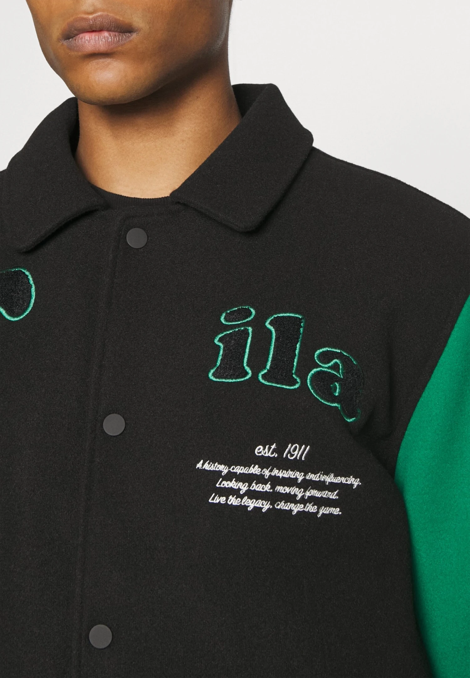 Fila Tehran College Jacket Unisex - Chaquetas Bomber - Black - Imagen 5