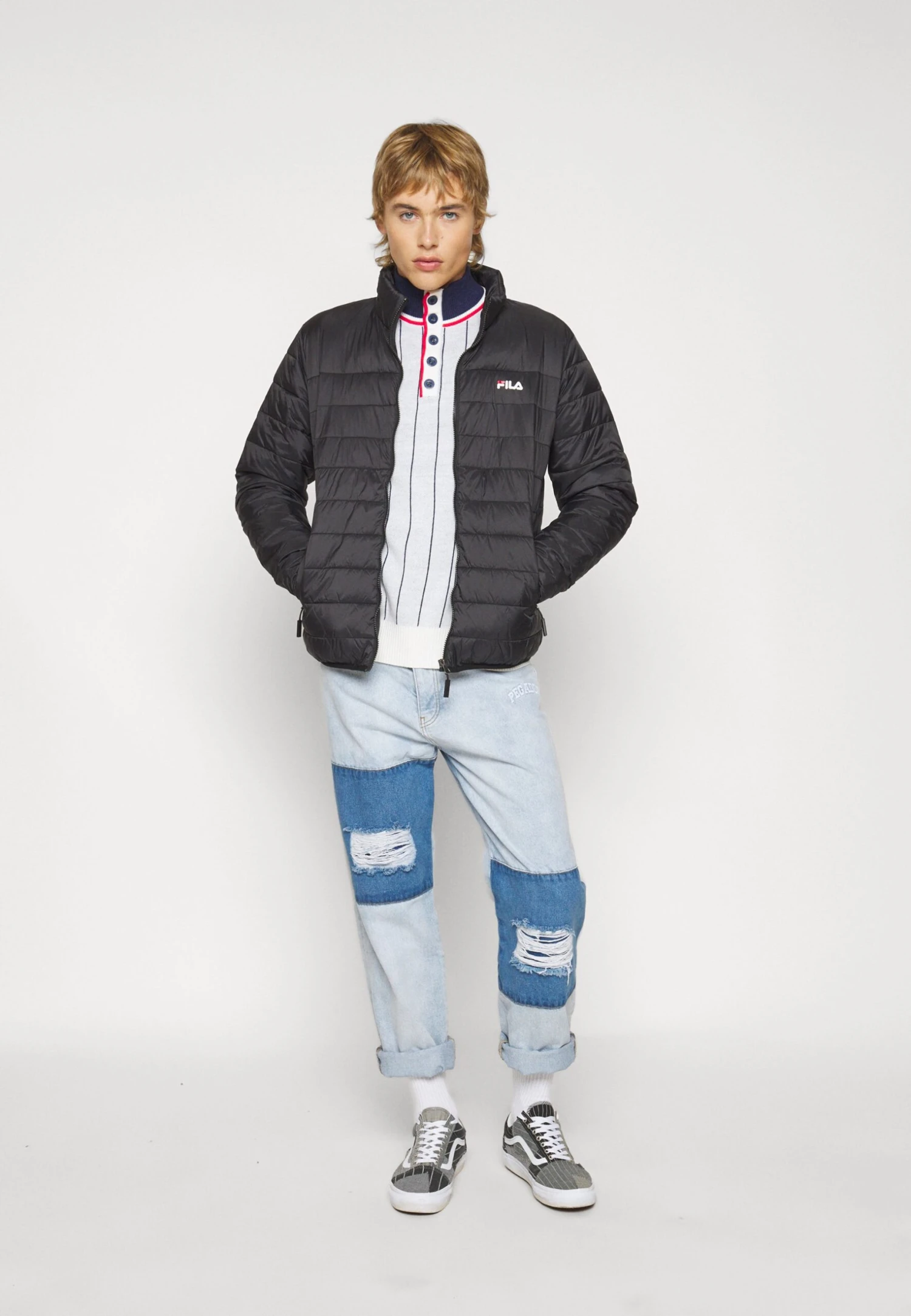 Fila Berglern Thin Puffer Jacket - Chaqueta De Entretiempo - Moonless Night - Imagen 5