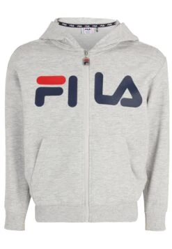 Fila Apparel Balge Classic Logo Zip Hoody - Sudadera Con Cremallera - Light Grey Melange