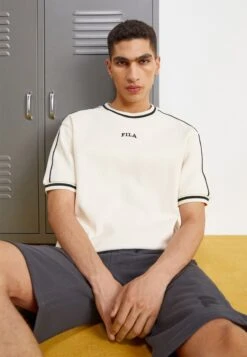 Fila Tanggu Dropped Shoulder Tee - Camiseta Estampada - Whitecap Gray