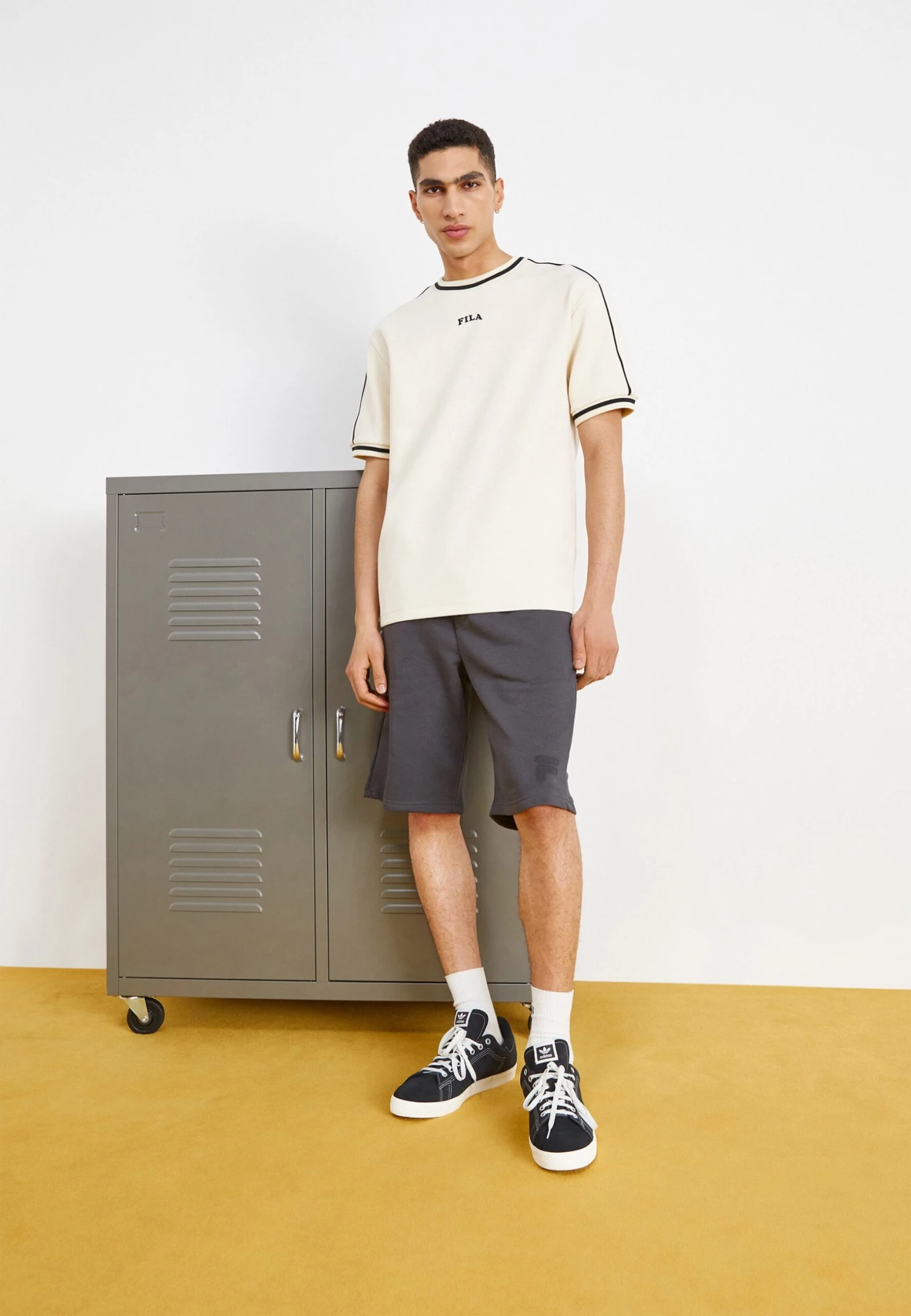 Fila Tanggu Dropped Shoulder Tee - Camiseta Estampada - Whitecap Gray - Imagen 2