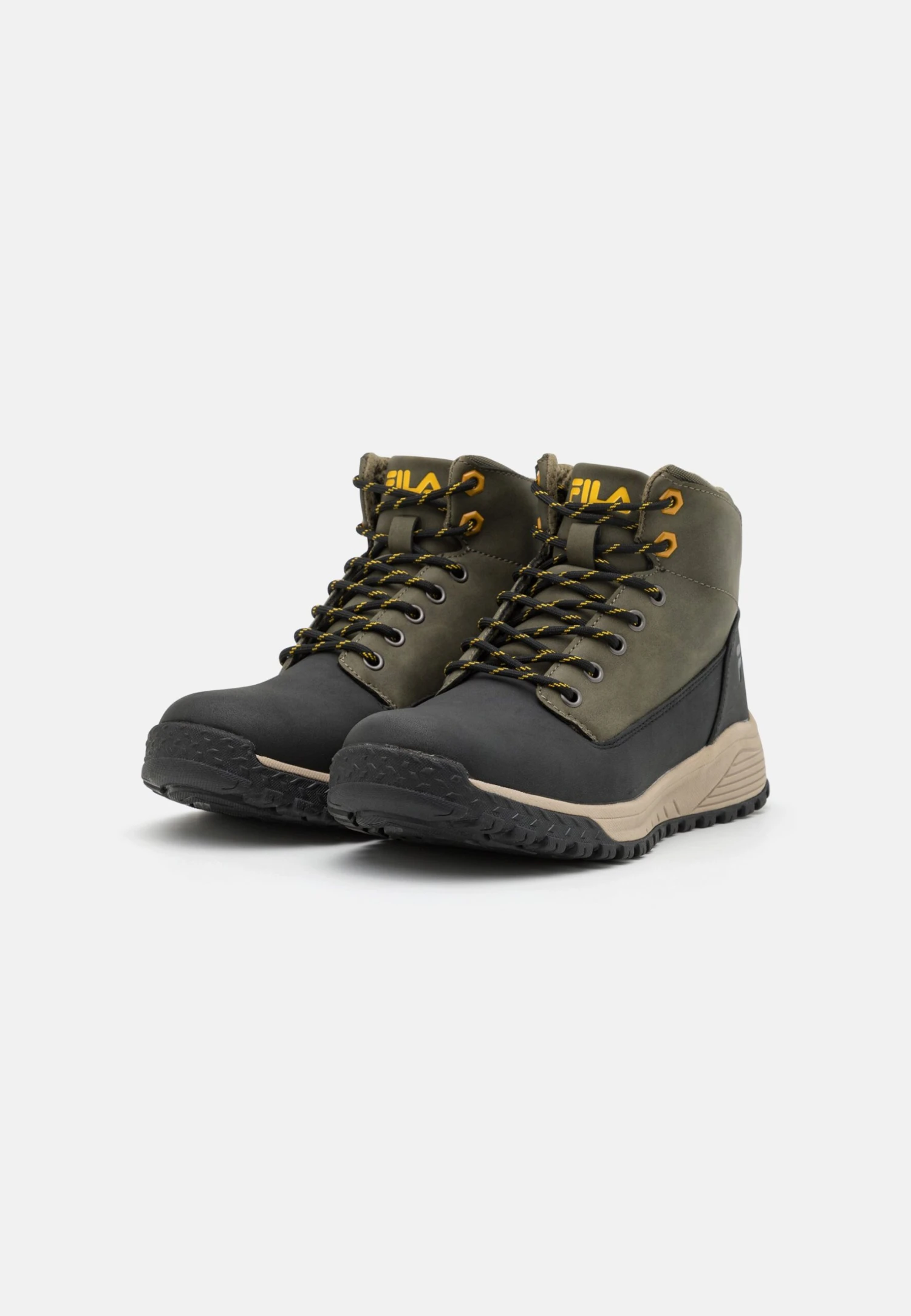 Fila Lance Unisex - Botines Con Cordones - Black/Olive Night - Imagen 2