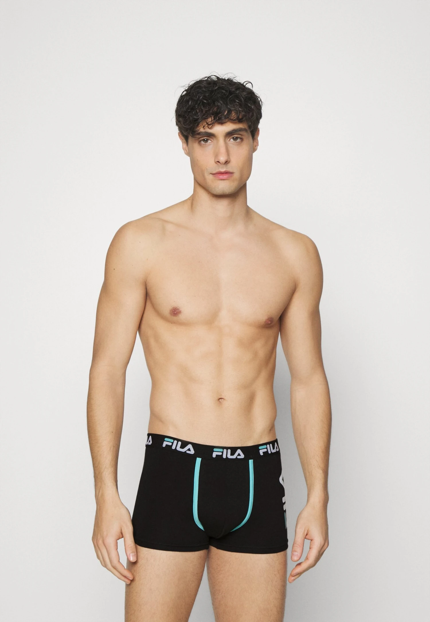 Fila Man Boxer 4 Pack - Culotte - White/Navy/Blue Light/Black