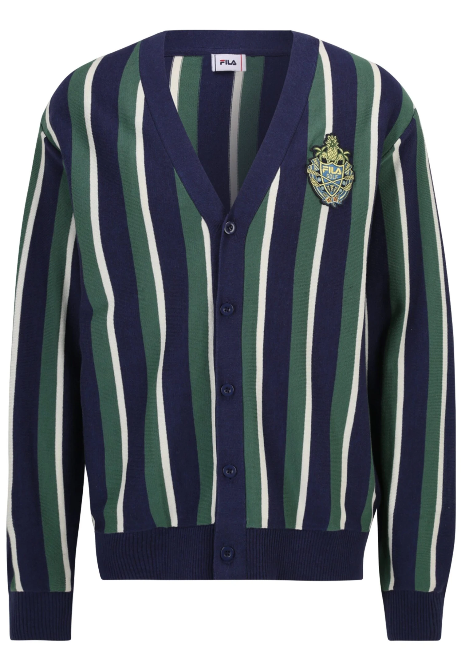 Fila Trabitz- Chaqueta De Punto - Medieval Blue Knitted Stripes - Imagen 4