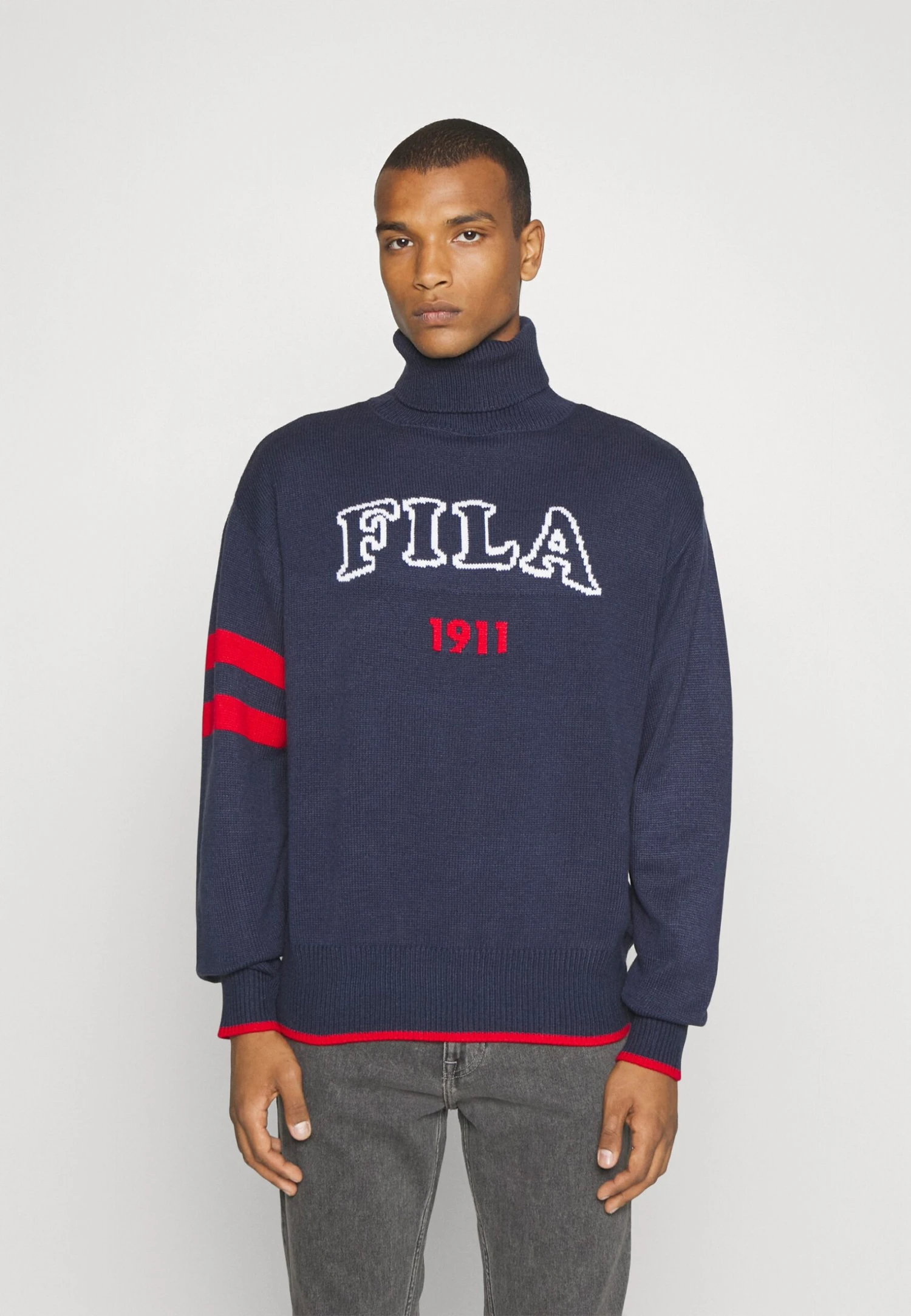 Fila Tirupati Turtle Neck- Jersey De Punto - Black Iris