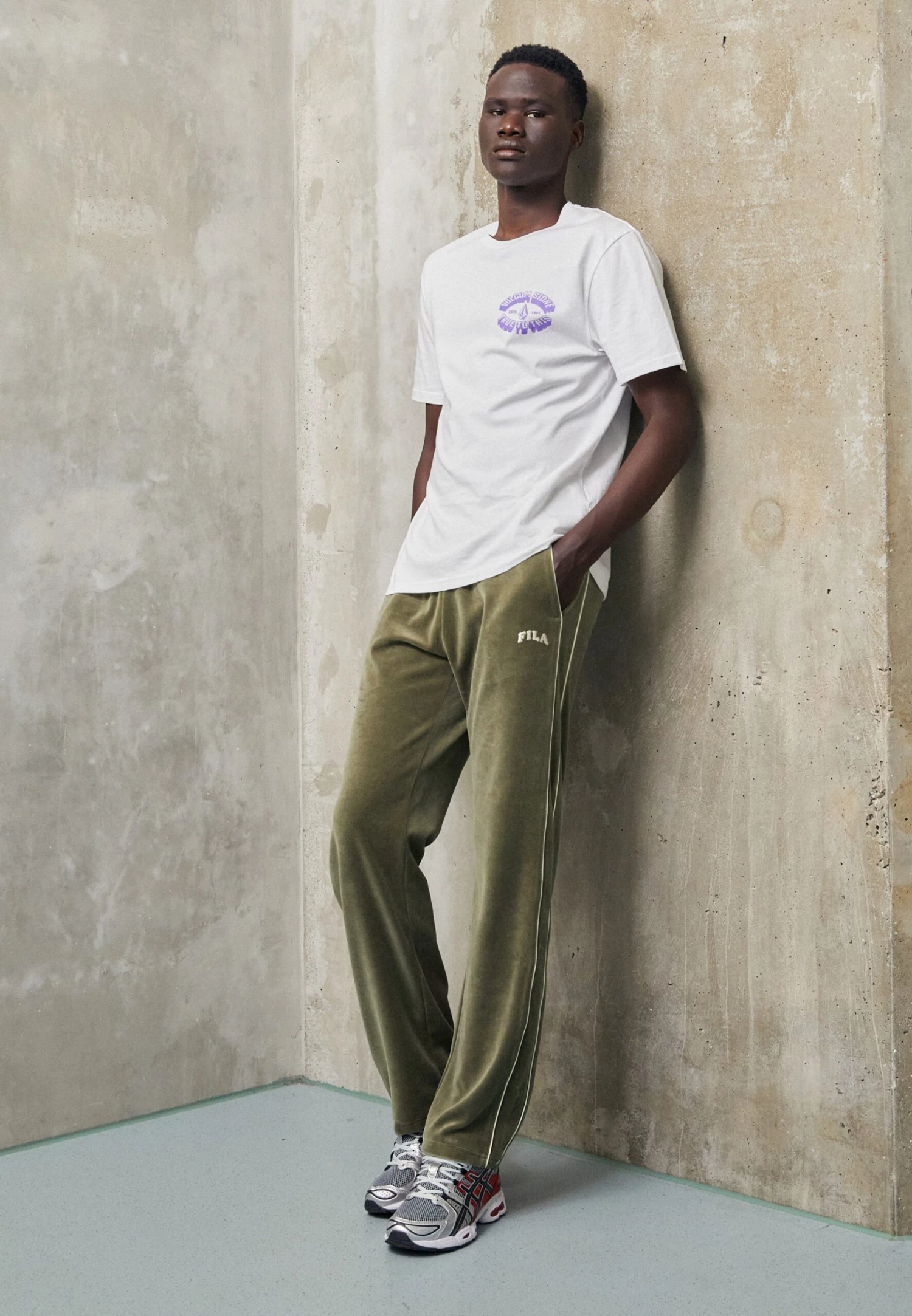 Fila Tegal Track Pants - Pantalones Deportivos - Olive Night - Imagen 2